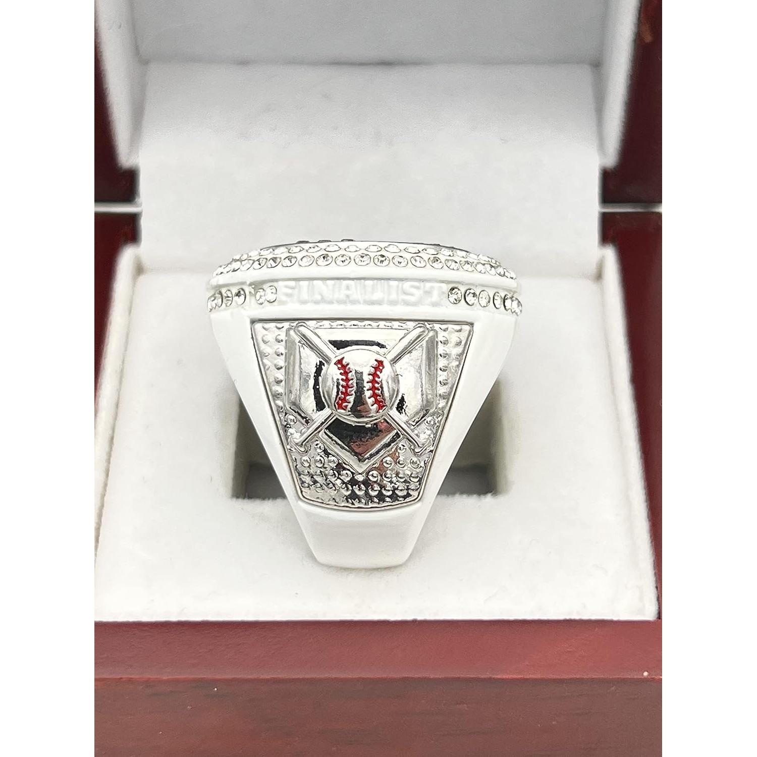 Anillo de Campeonato Softbol y Béisbol Deluxe Blanco 28-02