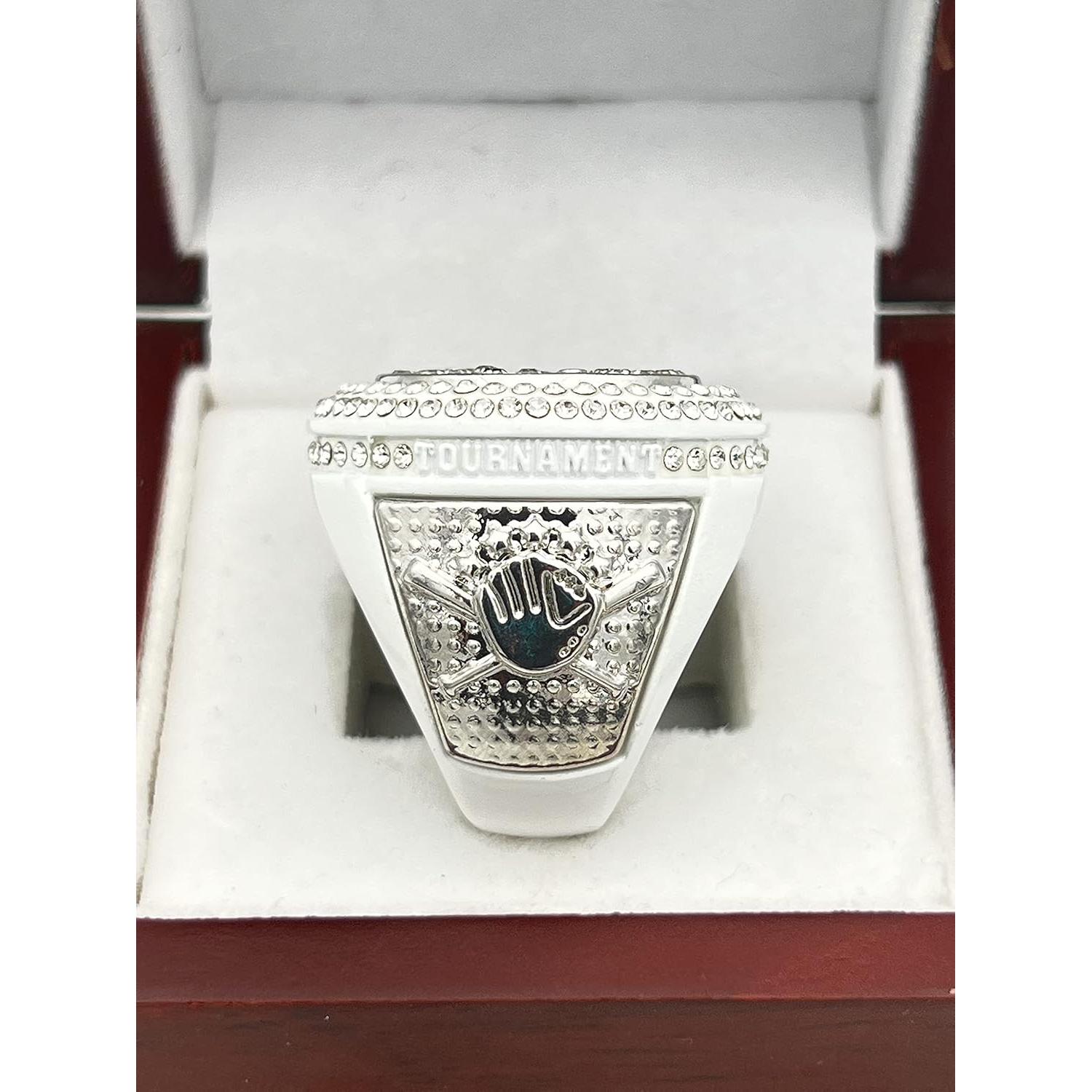 Anillo de Campeonato Softbol y Béisbol Deluxe Blanco 28-02