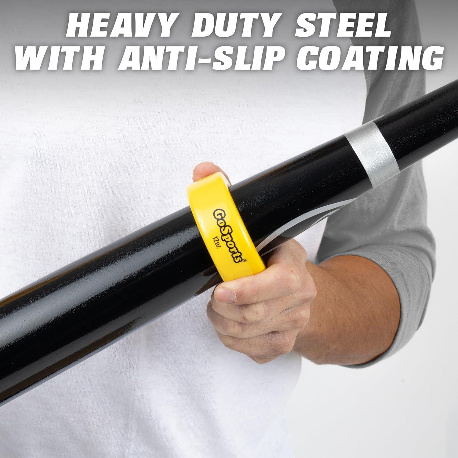 Pesas para Bate de Béisbol y Softbol GoSports - Paquete de 2 Donuts 0.34 kg y 0.45 kg