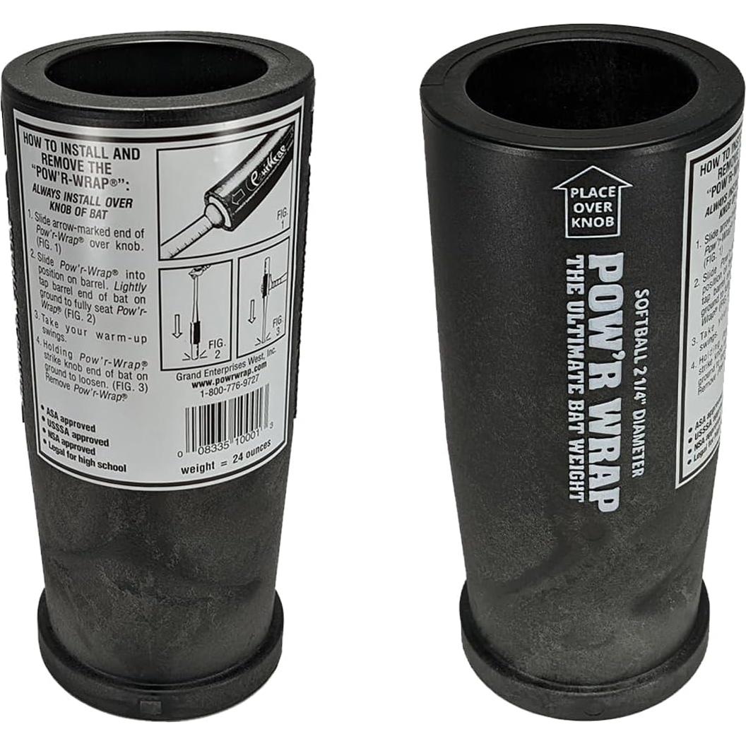 Peso de bate Pow'r Wrap 680g para softball - Negro