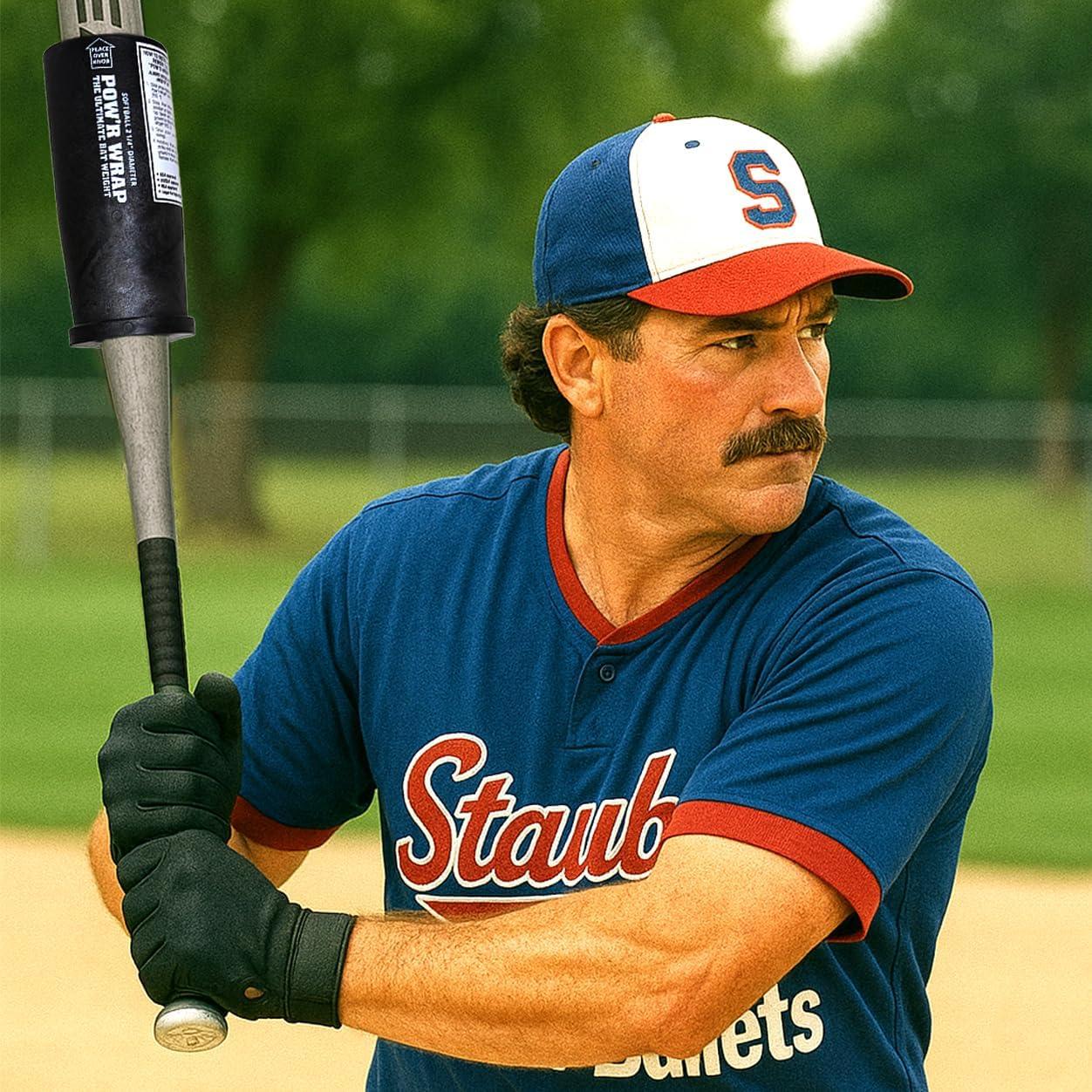 Peso de bate Pow'r Wrap 680g para softball - Negro