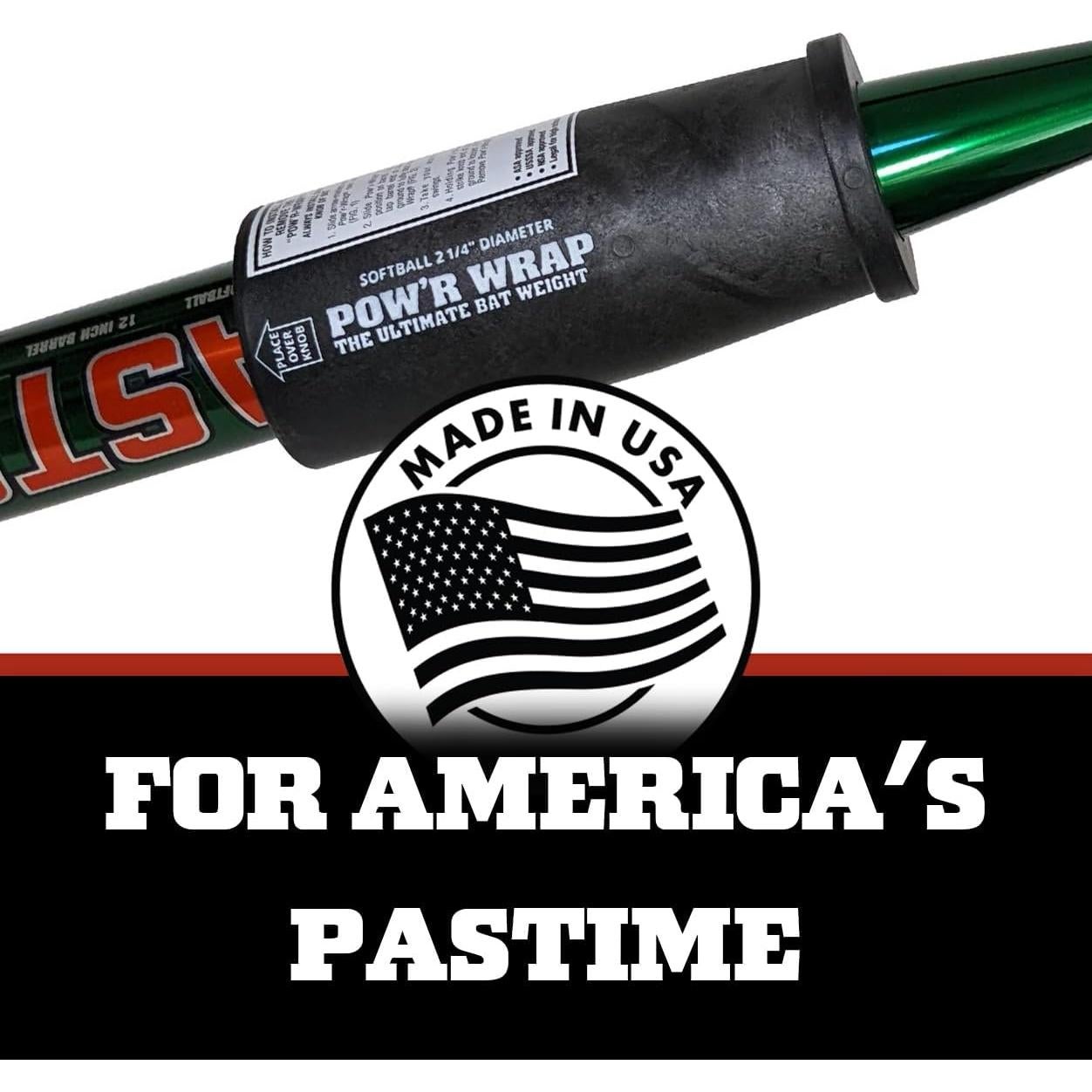 Peso de bate Pow'r Wrap 680g para softball - Negro