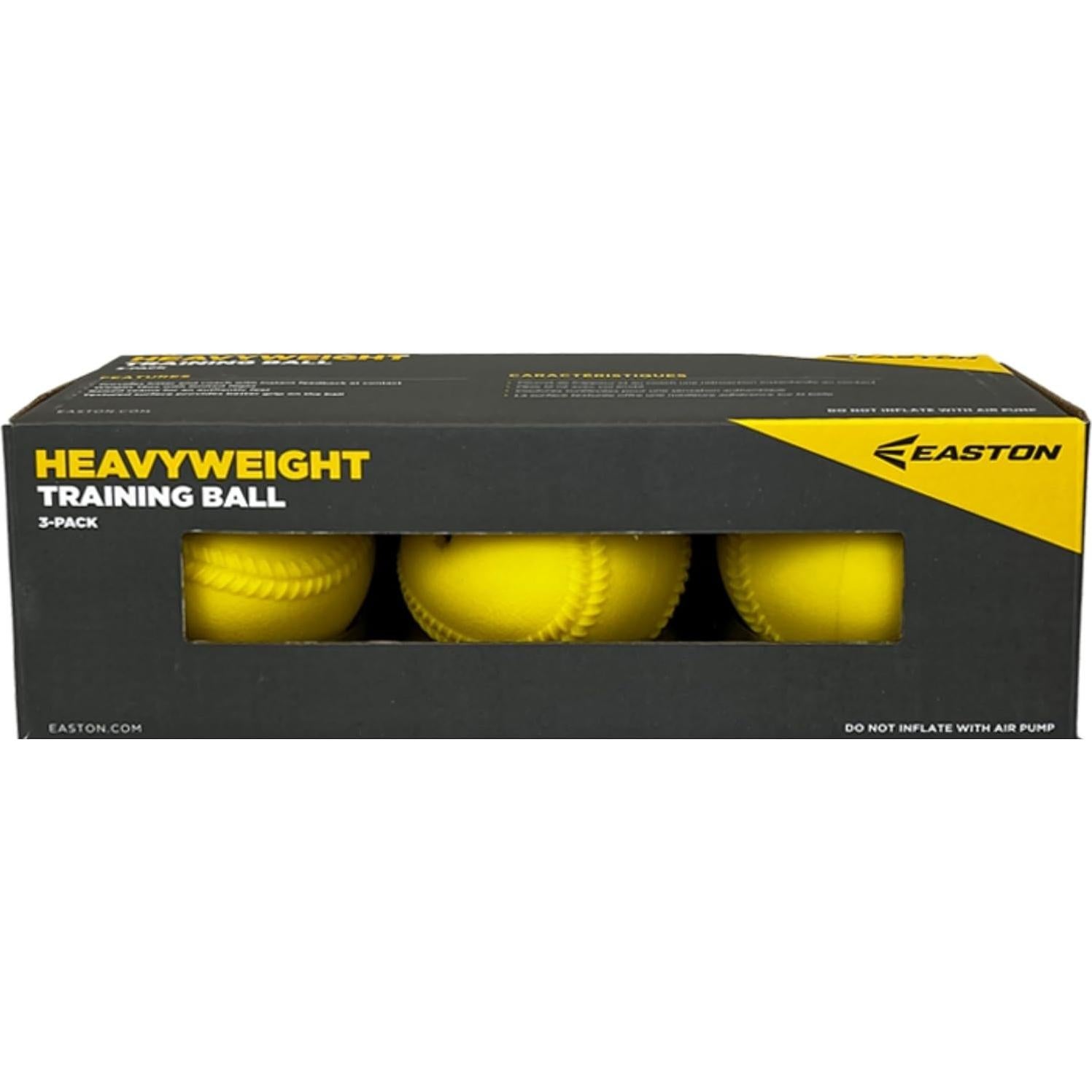 Pelotas de Entrenamiento Pesadas Easton 3pk 9" Amarillo