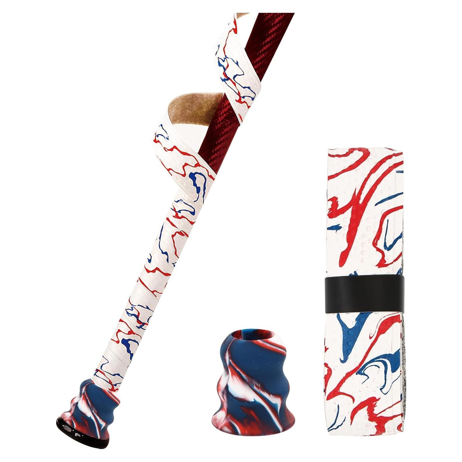 Cinta de agarre para bate de béisbol LUODAKA 110cm con pomo