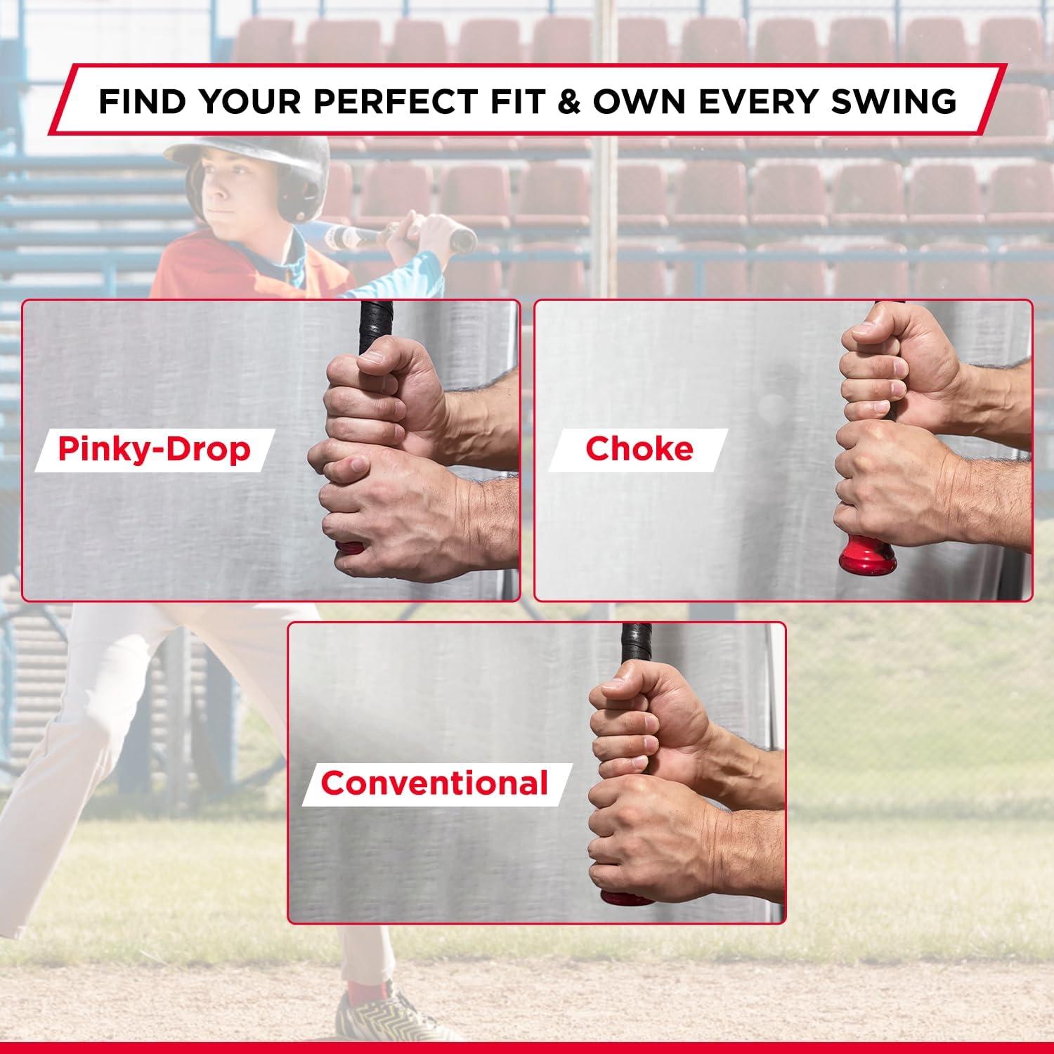 Empuñadura Grip-N-Rip II para Bate de Softbol Azul-Gris