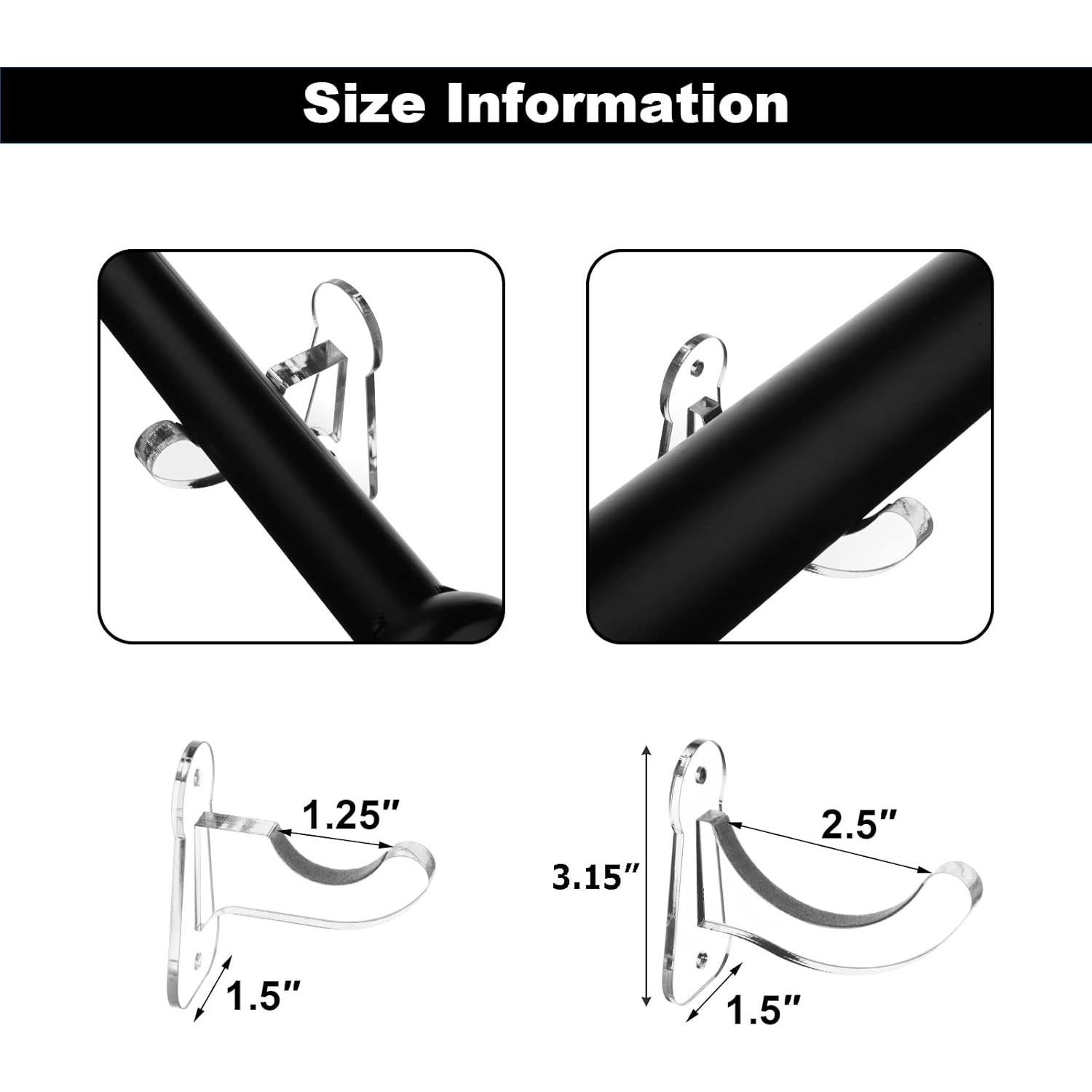 Soporte de Montaje en Pared Cosmos para Bate de Béisbol Acrílico