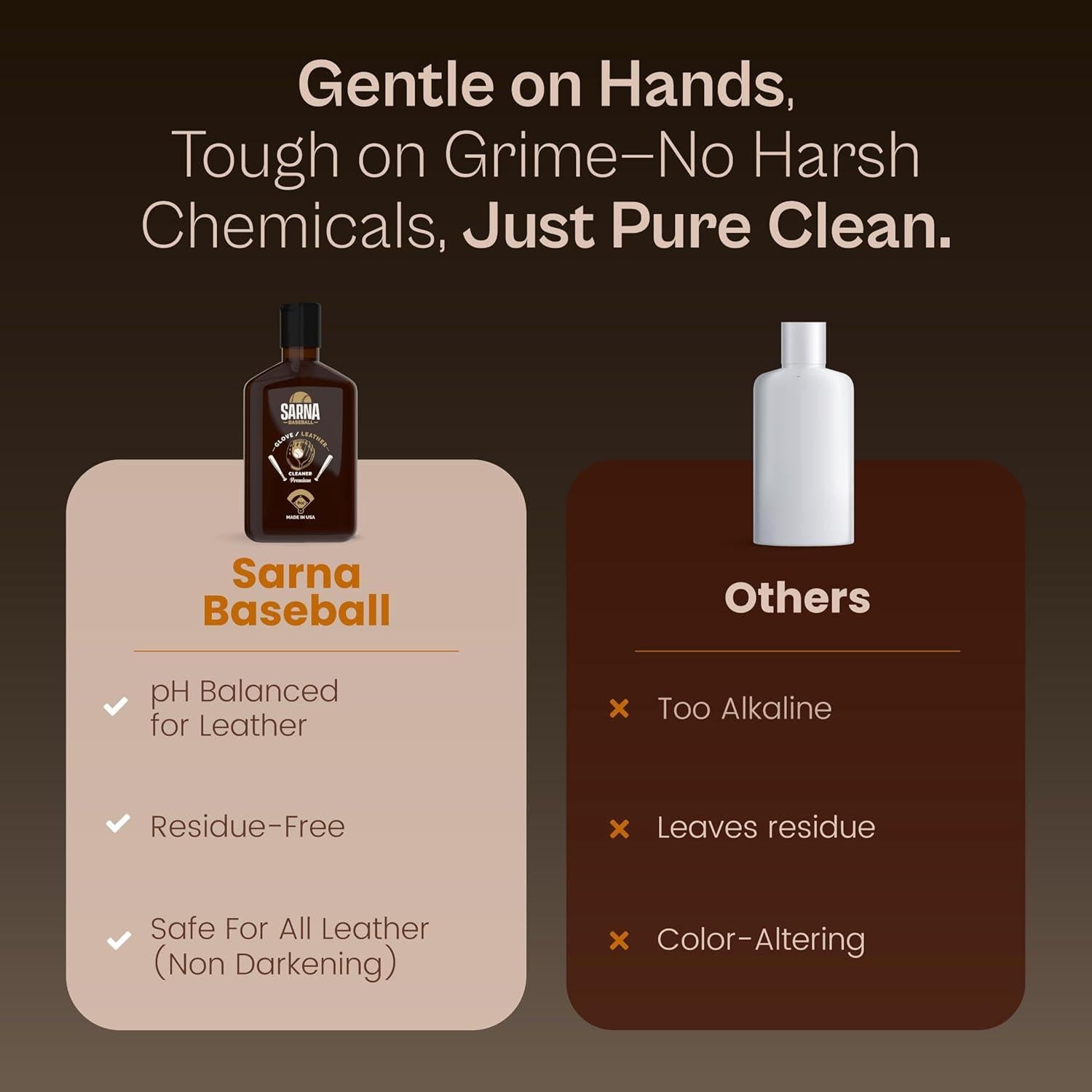 Limpiador de Guantes de Béisbol Sarna 226 g - Fórmula Suave