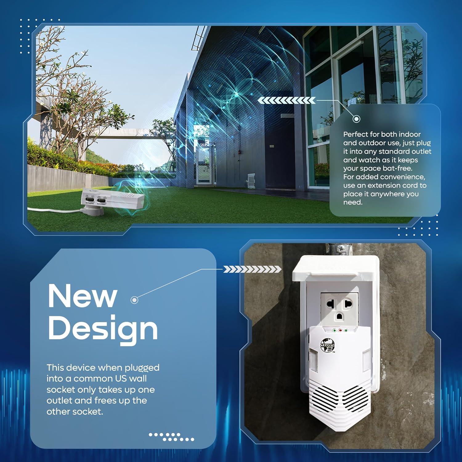 Repelente de Murciélagos Cleanrth CB006 - 4 Unidades Ultrasonido