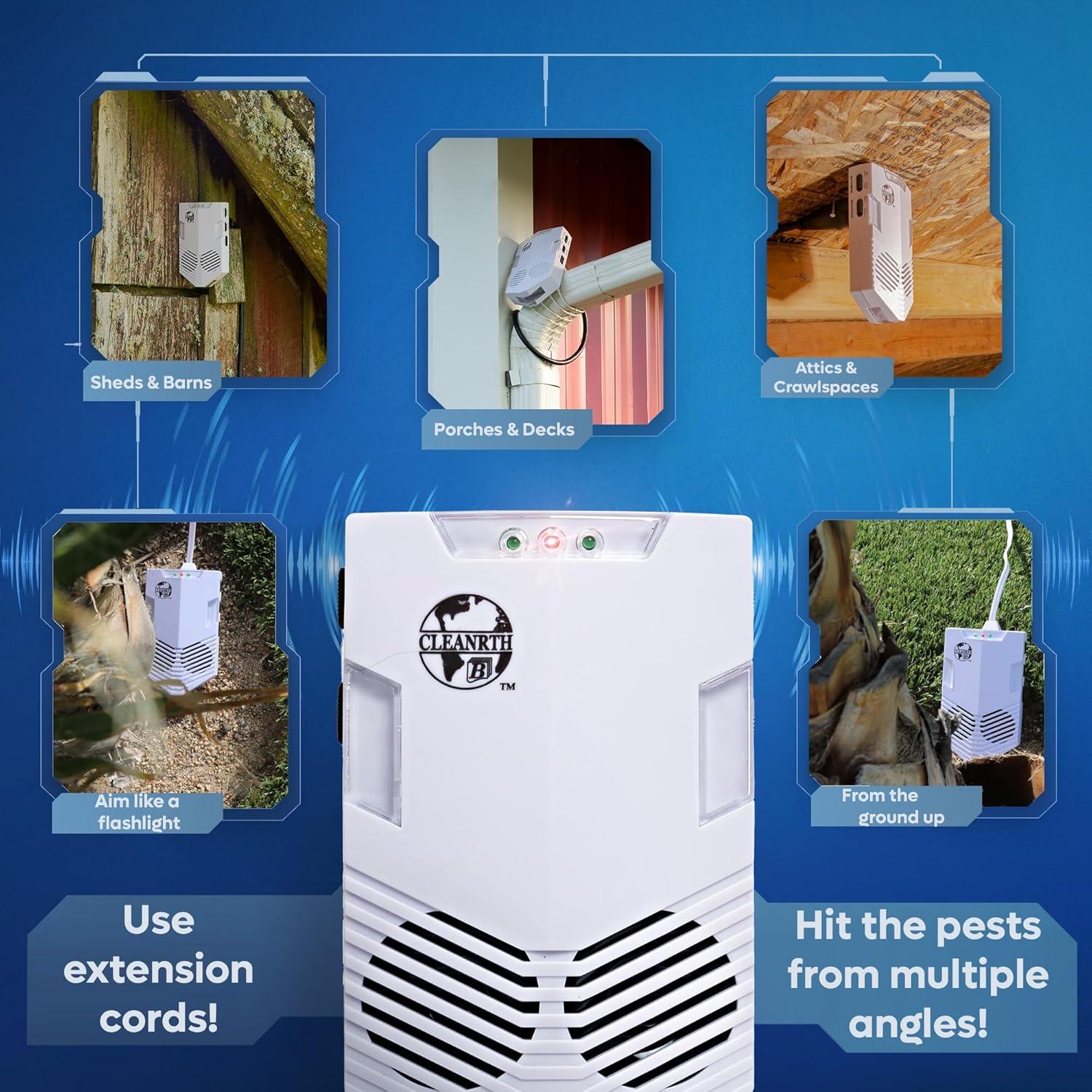 Repelente de Murciélagos Cleanrth CB006 - 4 Unidades Ultrasonido