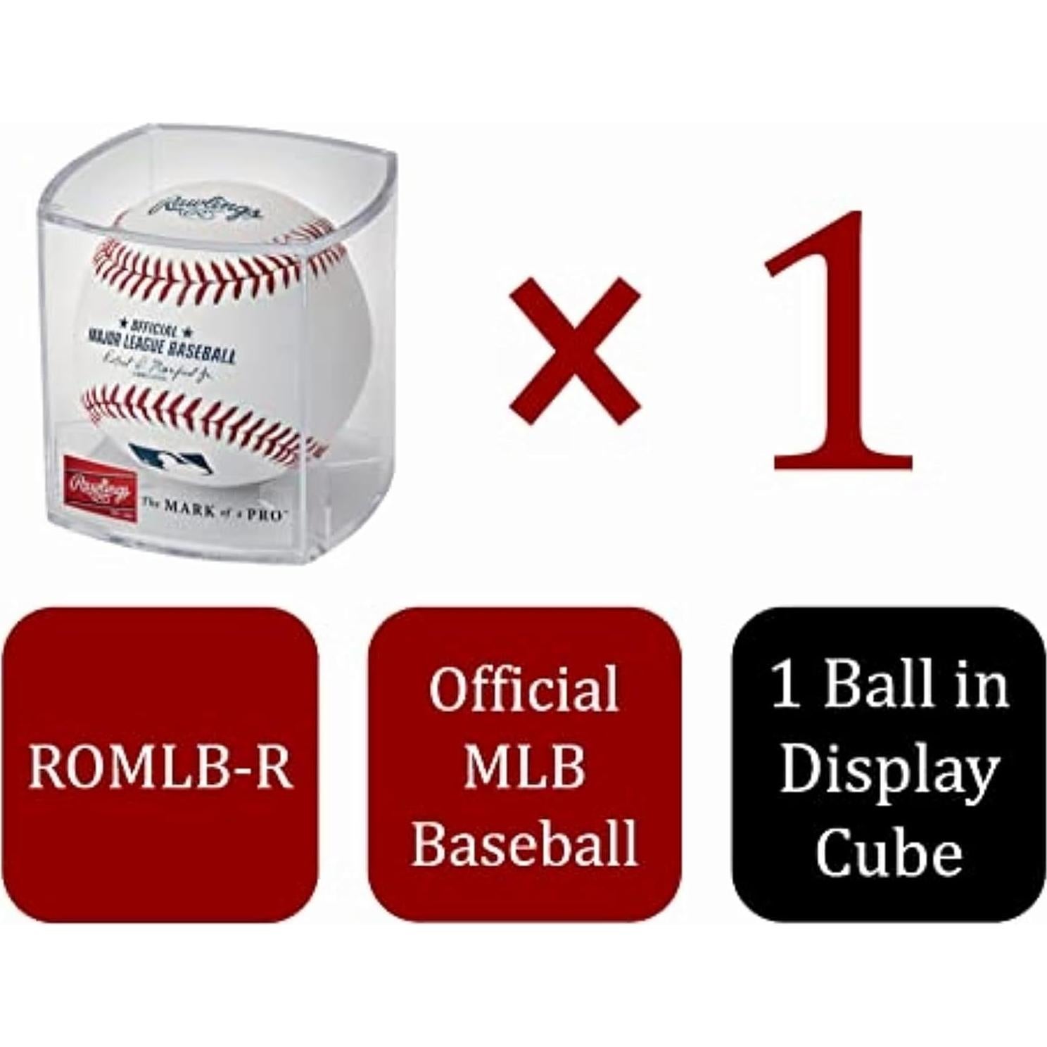 Pelota Oficial de Béisbol MLB 2025 Rawlings con Caja