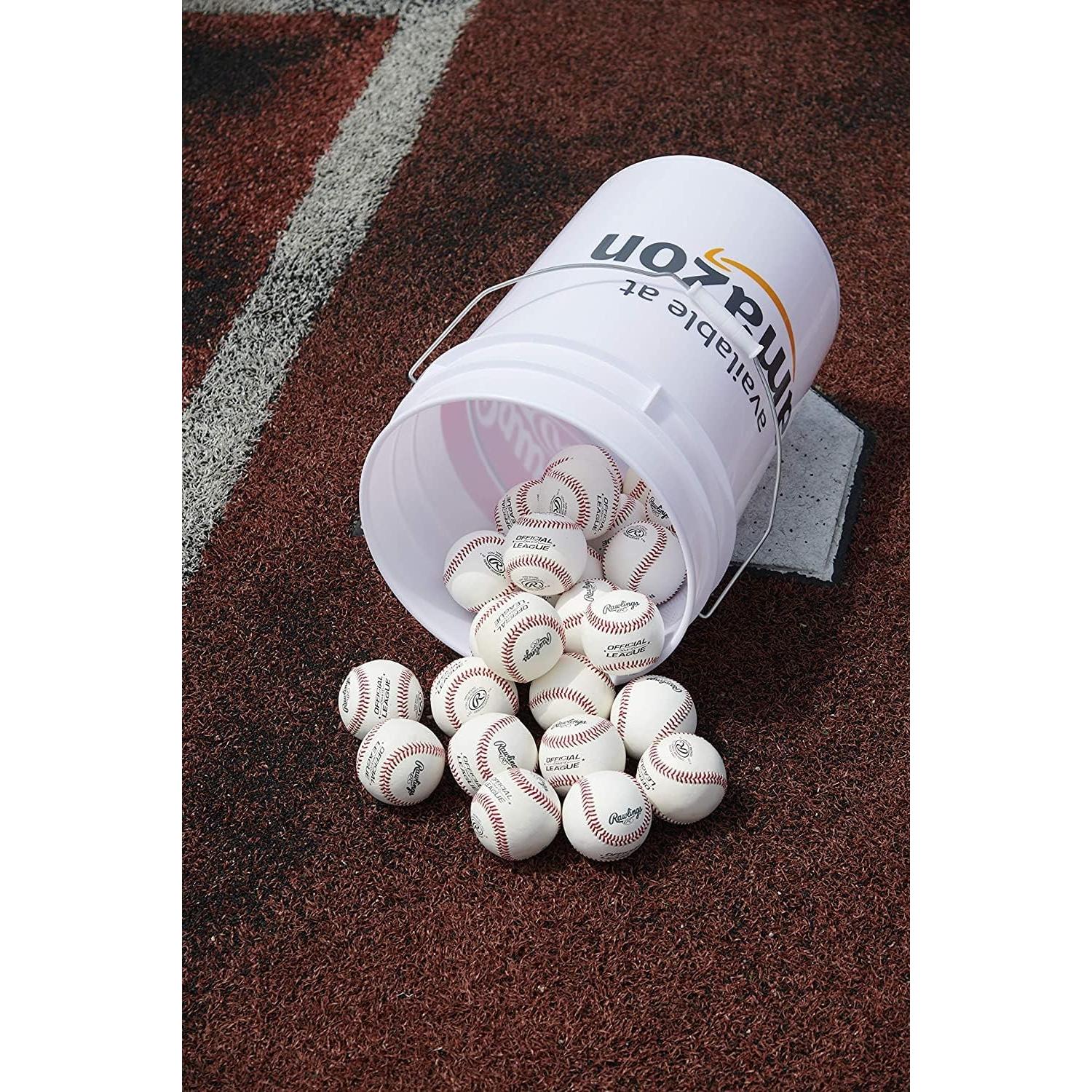 Pelotas de béisbol Rawlings ROLB1X - Cubo 24 unidades 14U
