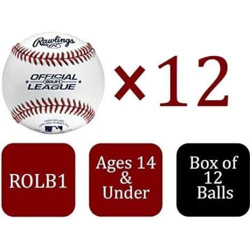 Pelotas de béisbol Rawlings ROLB1 Juvenil 14U 12 unidades