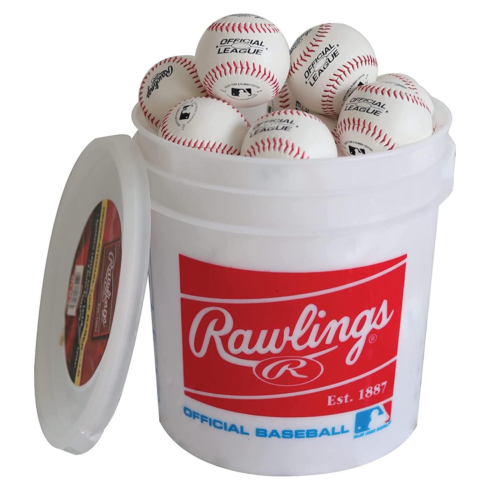 Pelotas de béisbol Rawlings 8U Recreativas - Cubo 24 Unidades