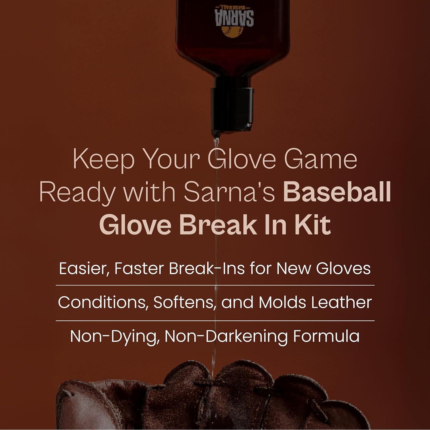 Kit de Acondicionamiento de Guantes SARNA - Incluye Martillo y Acondicionador