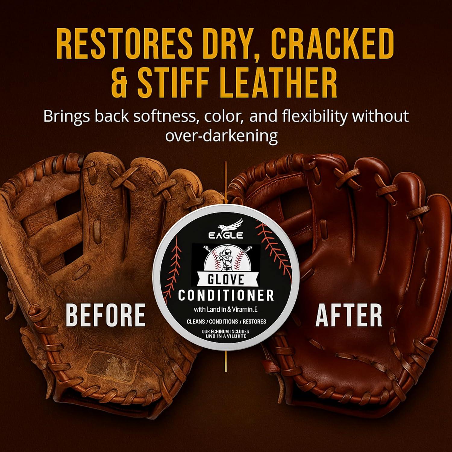 Crema Acondicionadora de Cuero Eagle 2 Piezas - Guantes y Balones