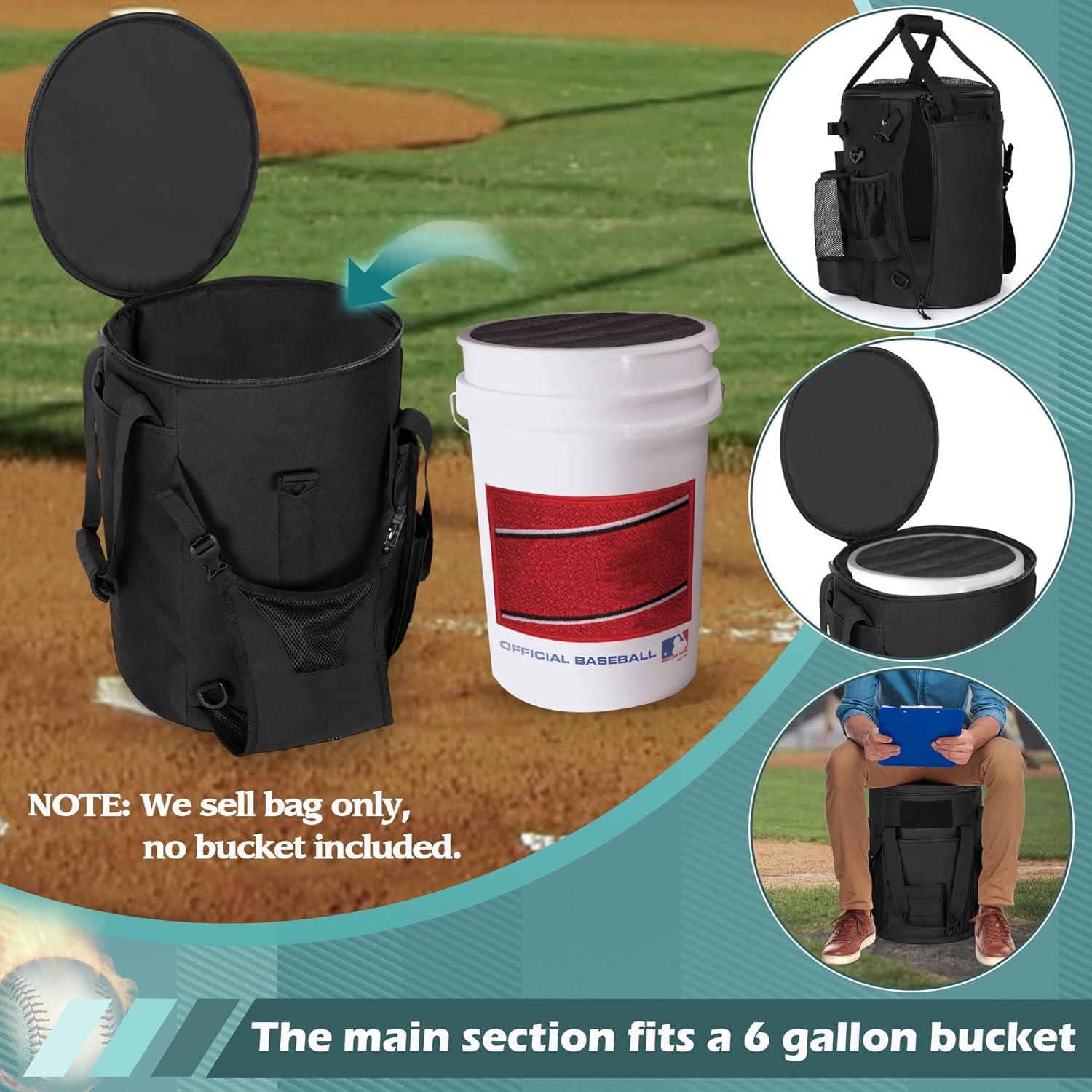 Bolsa para Cubo de Béisbol Smasrob 6 Galones con Mochila