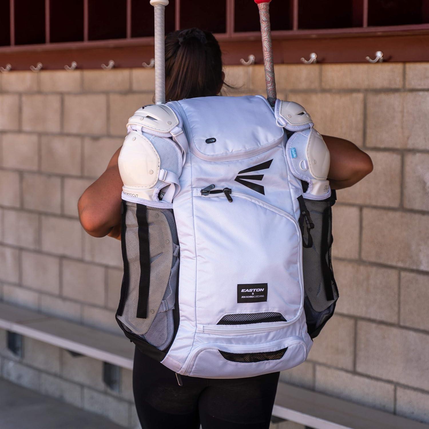 Mochila de receptor Easton Jen Schro 56L Ventilada Blanca