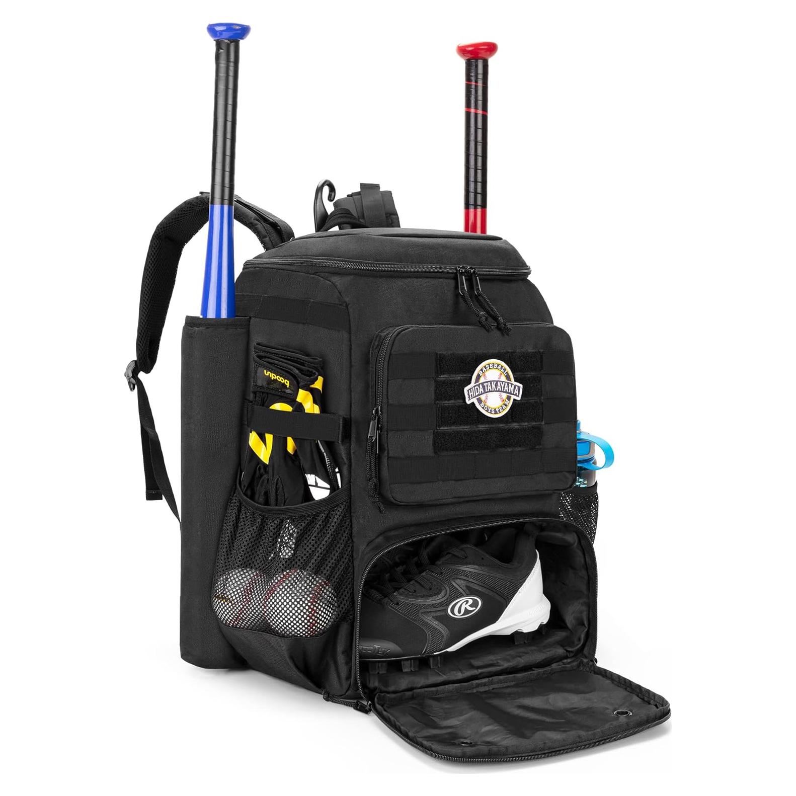 Mochila de béisbol DSLEAF con 2 fundas y compartimento para zapatos