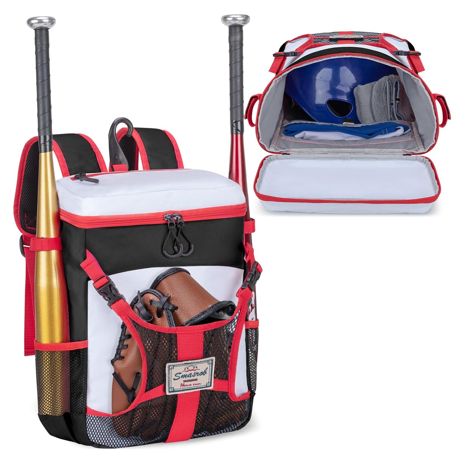 Bolsa de béisbol juvenil Smasrob Sm00101 negra con soporte