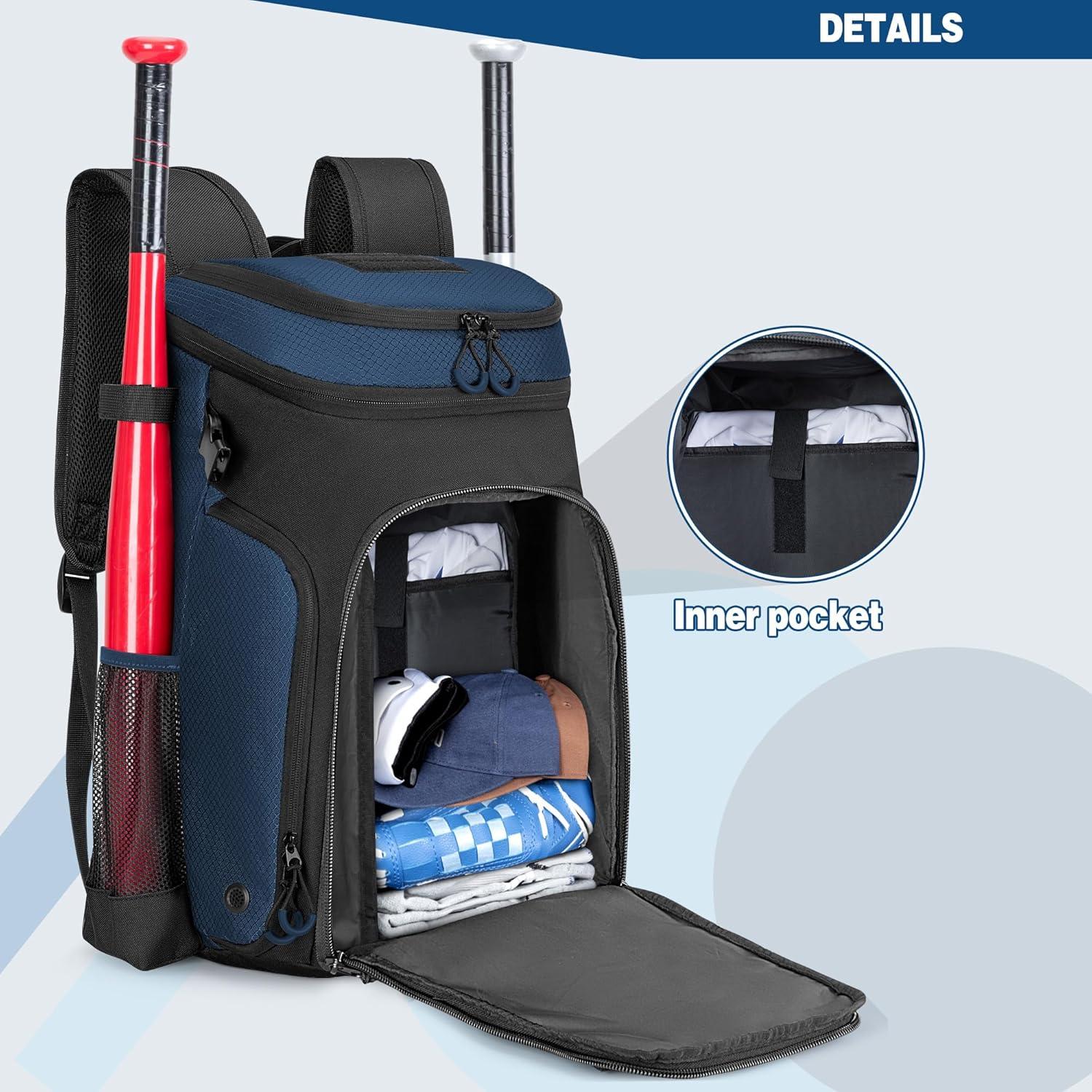 Mochila de Béisbol Smasrob SM00303 con Compartimentos y Soporte