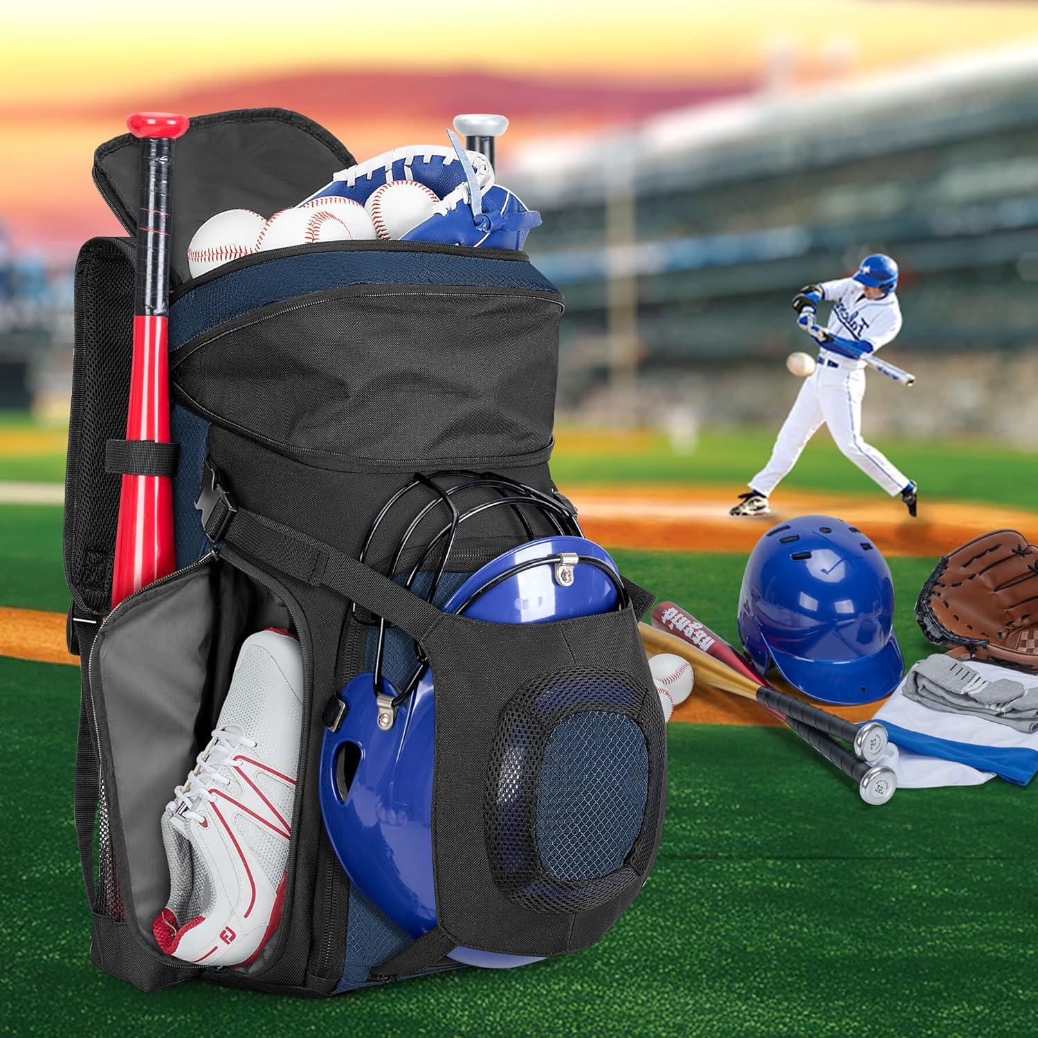 Mochila de Béisbol Smasrob SM00303 con Compartimentos y Soporte