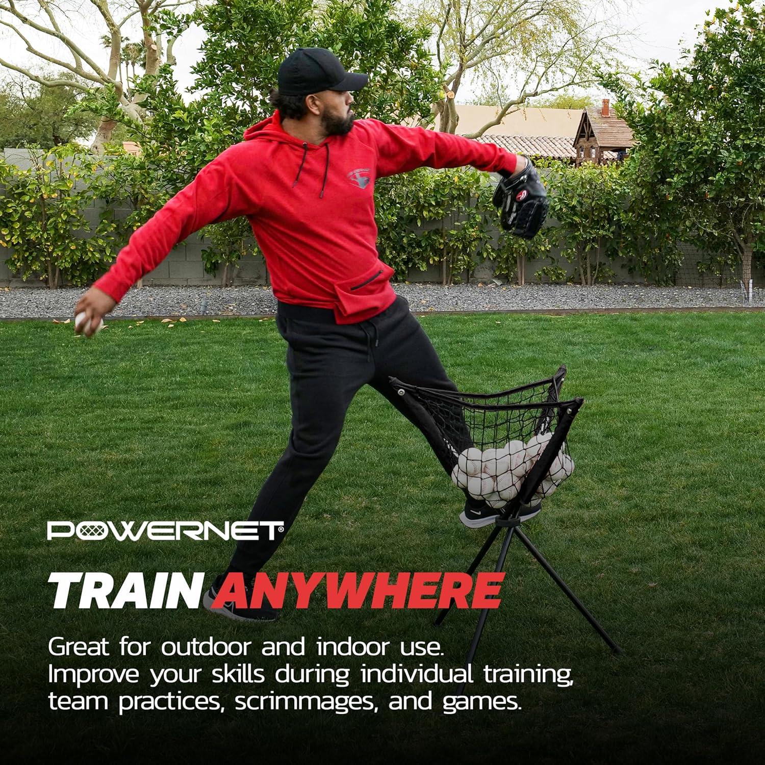 Caddy Portátil de Pelotas PowerNet para Béisbol y Softbol