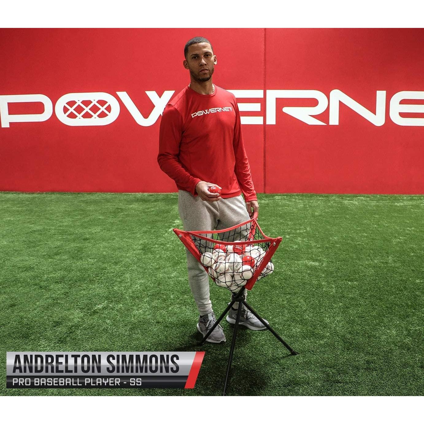 Caddy Portátil de Pelotas PowerNet para Béisbol y Softbol