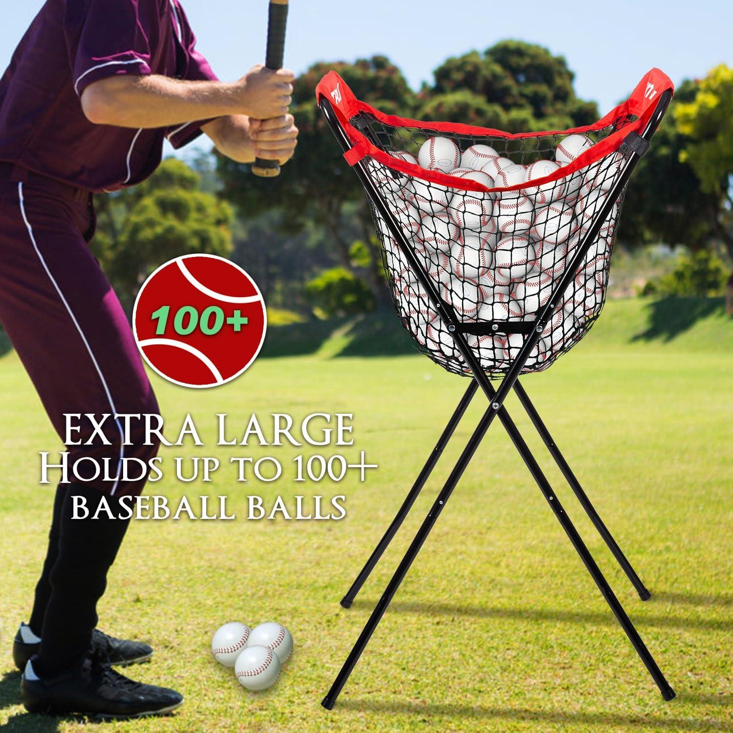 Caddy de Béisbol WEEPALM Extra Grande - Capacidad 100 Pelotas