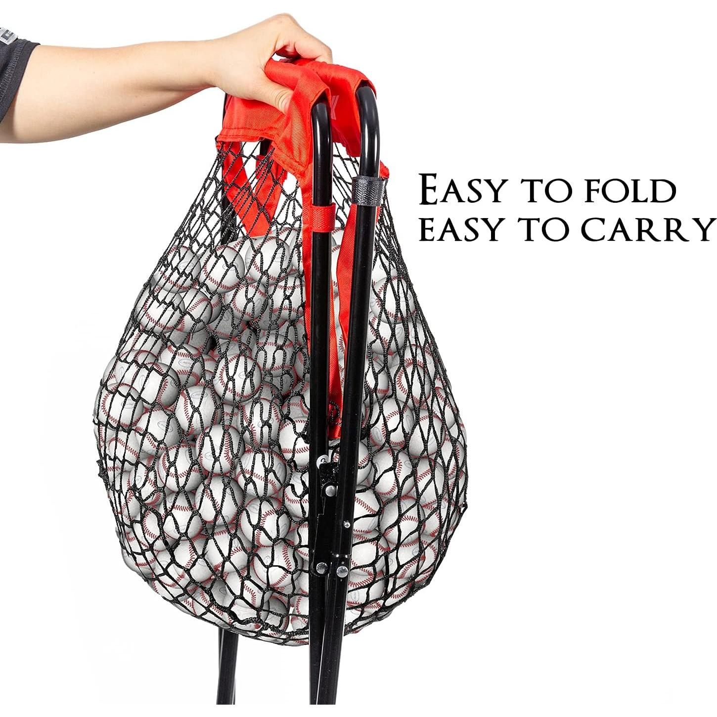 Caddy de Béisbol WEEPALM Extra Grande - Capacidad 100 Pelotas