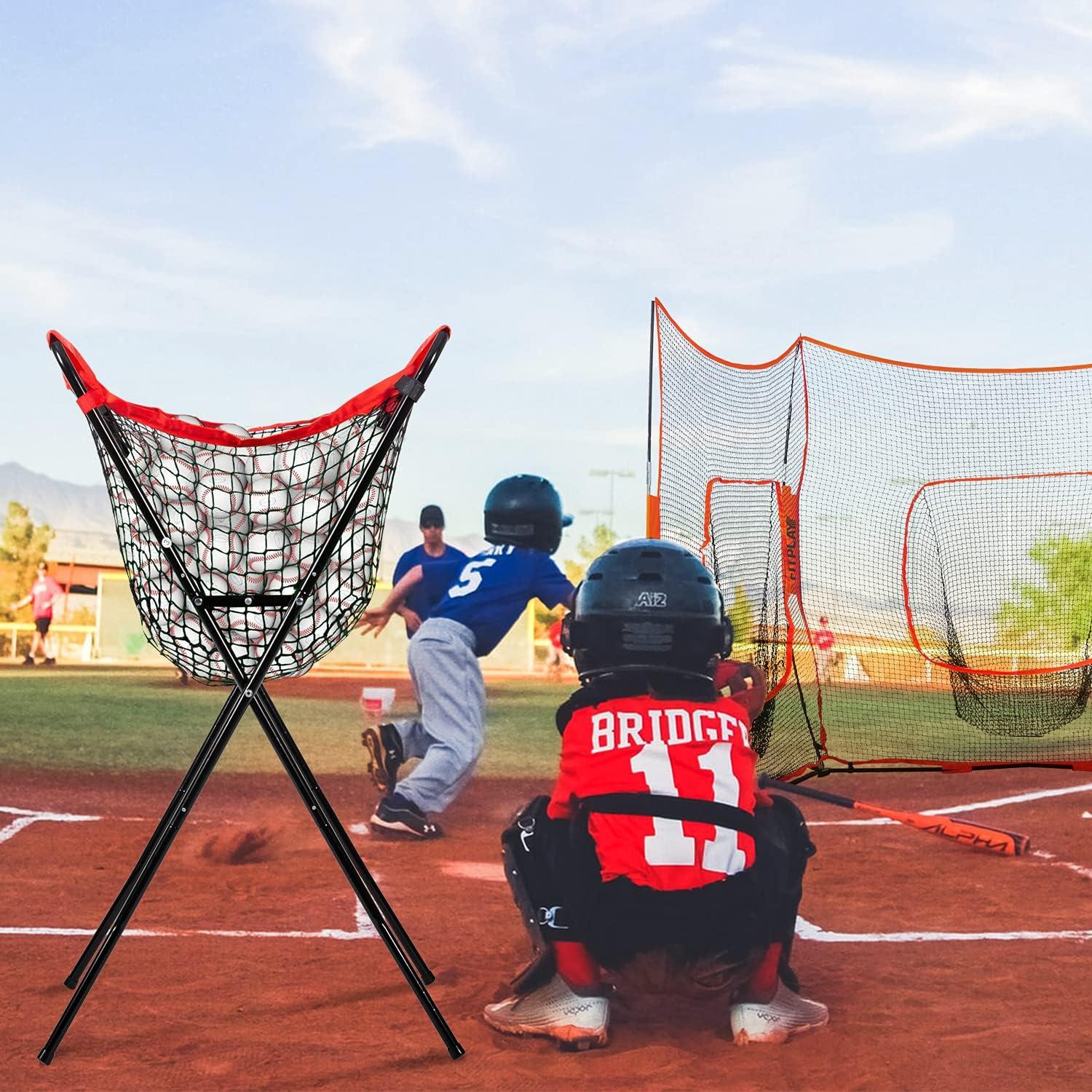 Caddy de Béisbol WEEPALM Extra Grande - Capacidad 100 Pelotas