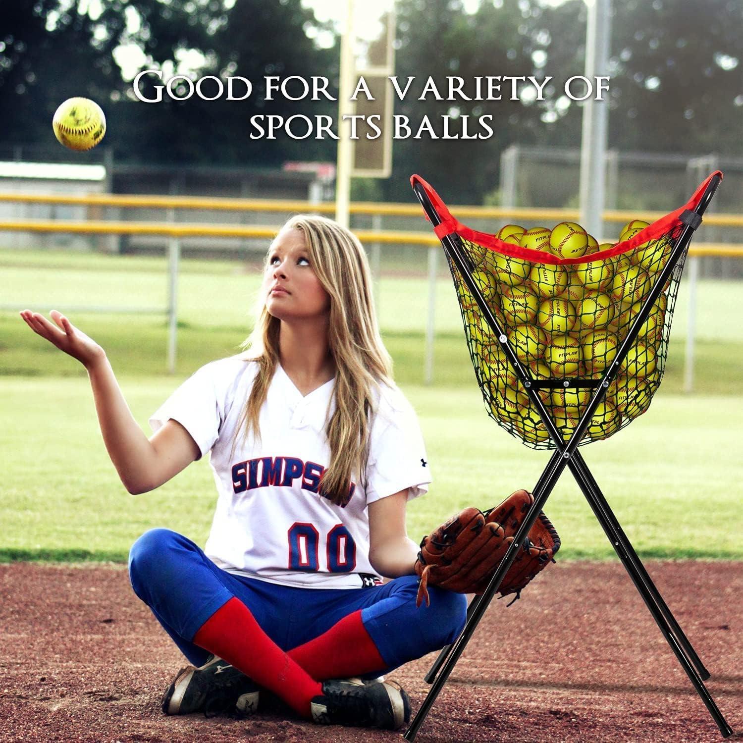 Caddy de Béisbol WEEPALM Extra Grande - Capacidad 100 Pelotas