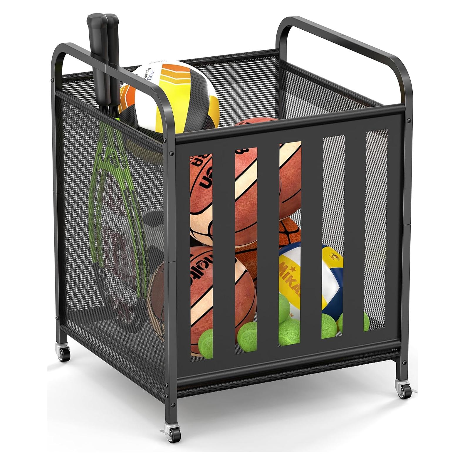 Carro de Almacenamiento de Pelotas Niffgaff - Metal Negro