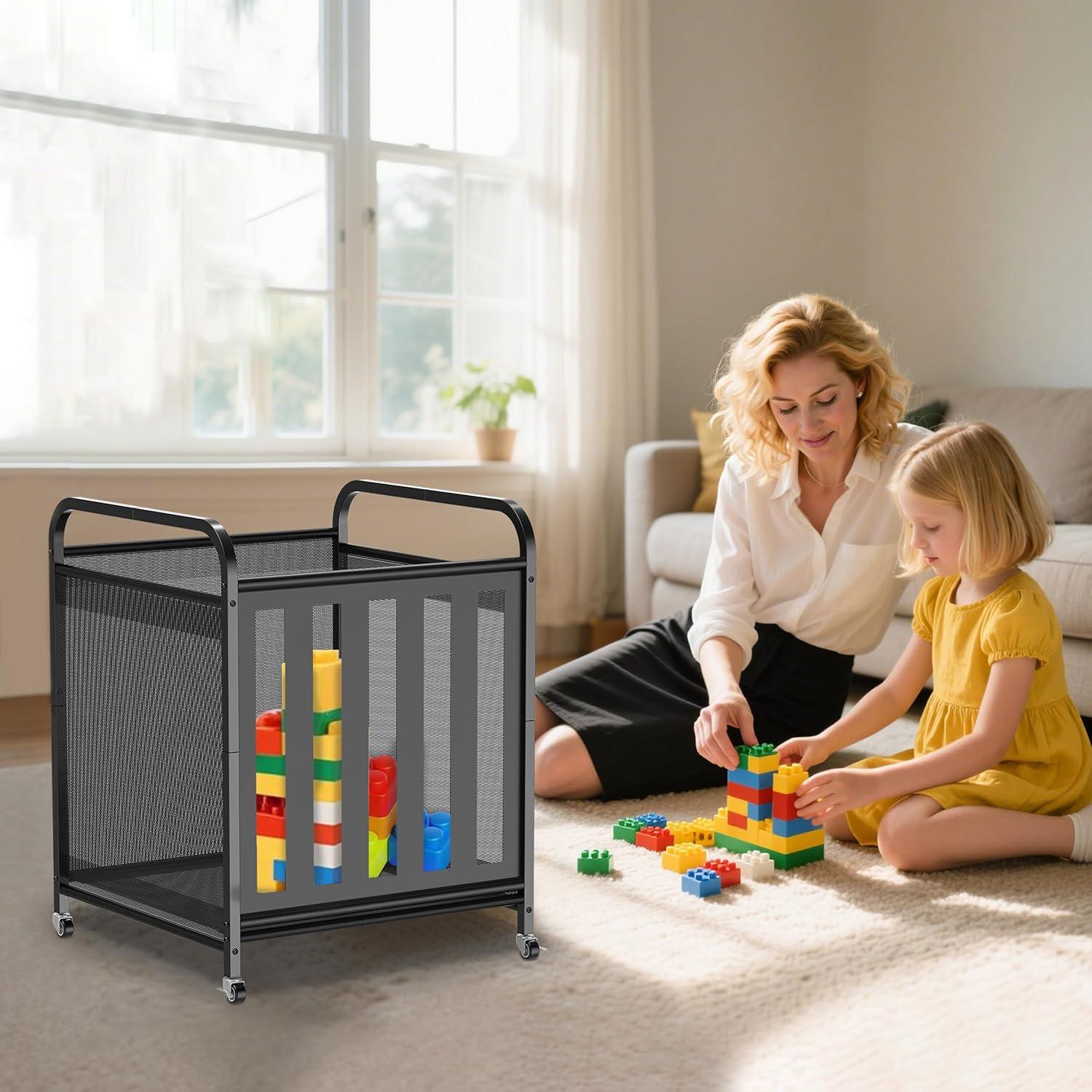 Carro de Almacenamiento de Pelotas Niffgaff - Metal Negro