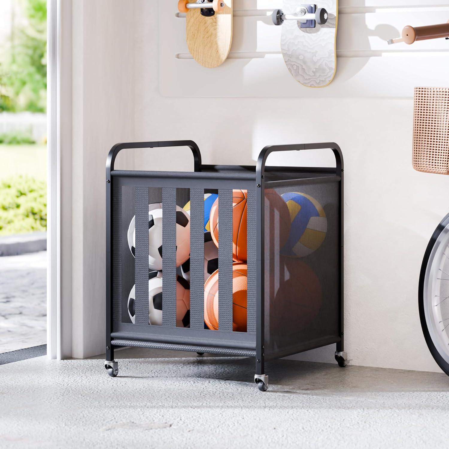 Carro de Almacenamiento de Pelotas Niffgaff - Metal Negro