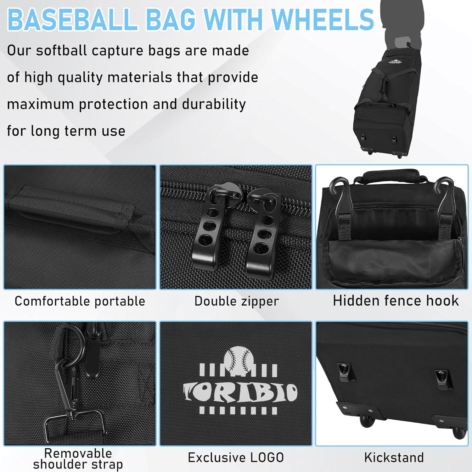 Bolsa de Béisbol Grande con Ruedas TORIBIO 91.44x30.99cm