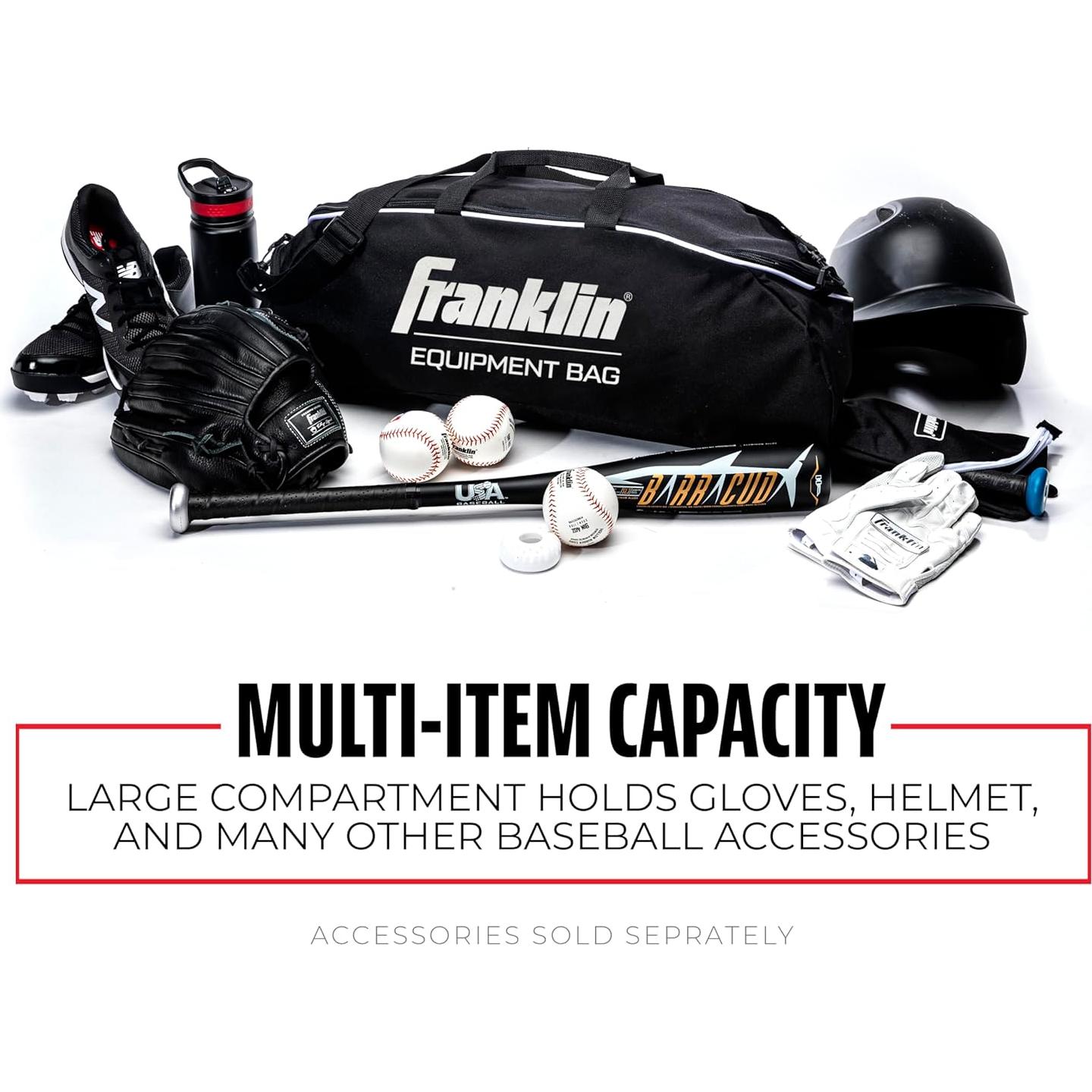 Bolsa de Bate de Béisbol Franklin Sports Junior - Capacidad 3 Bates