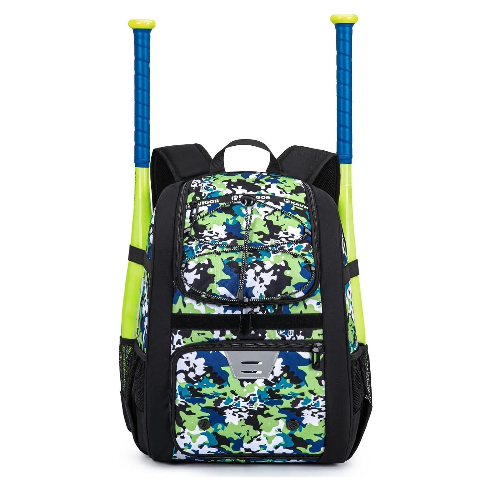 Bolsa de béisbol juvenil KAVIGOR 30L con compartimento para zapatos