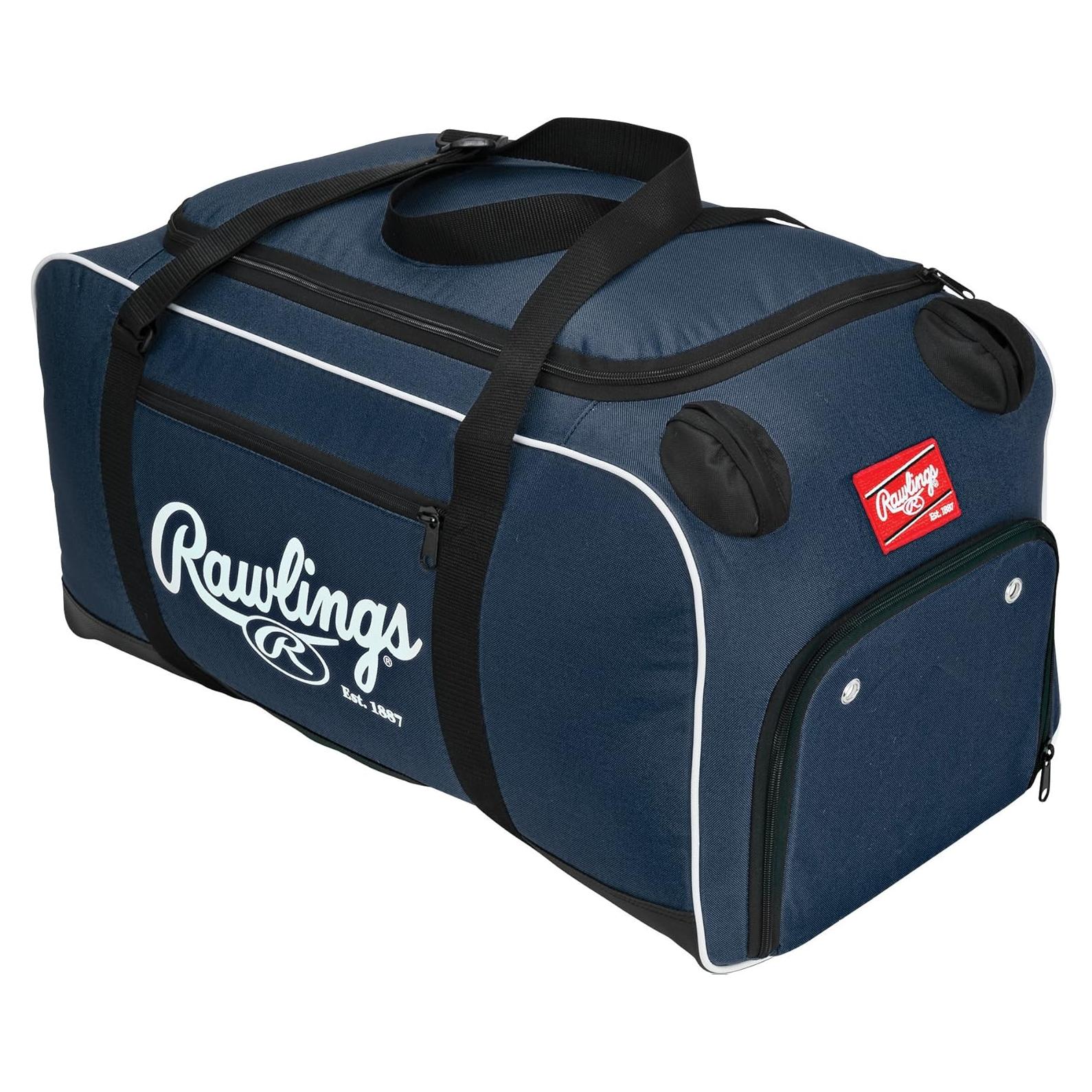 Bolsa Duffle Covert Rawlings para Béisbol 66x33x33cm Azul Marino