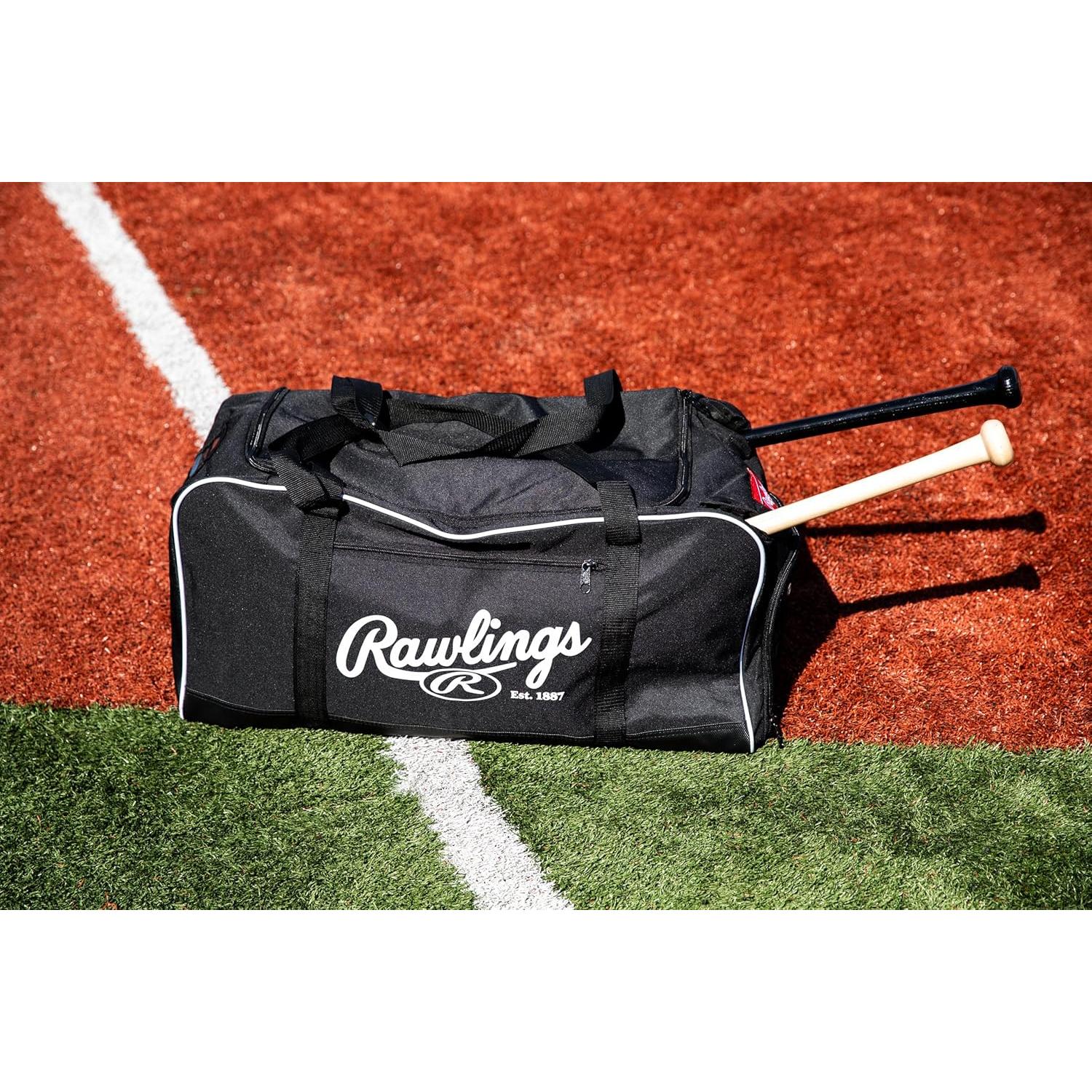 Bolsa Duffle Covert Rawlings para Béisbol 66x33x33cm Azul Marino