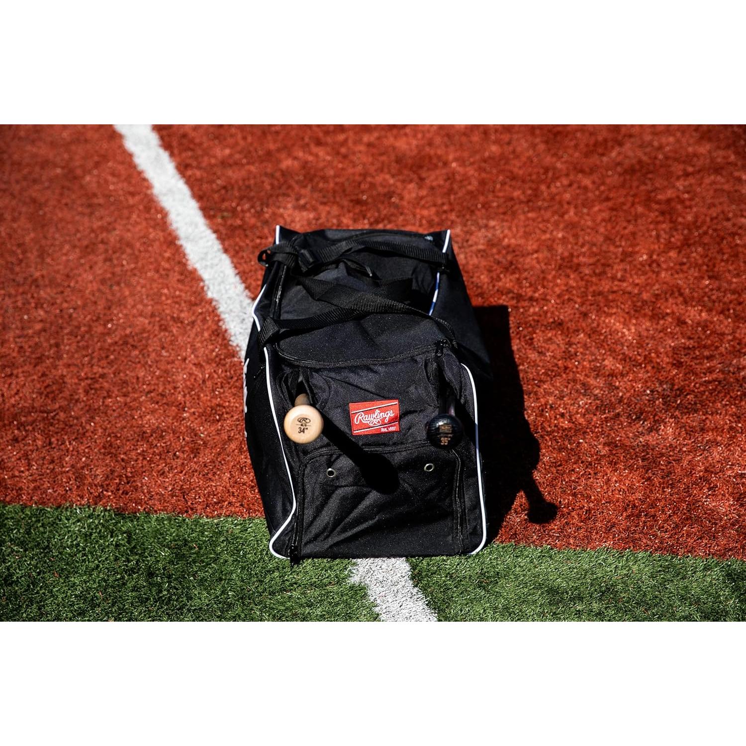 Bolsa Duffle Covert Rawlings para Béisbol 66x33x33cm Azul Marino