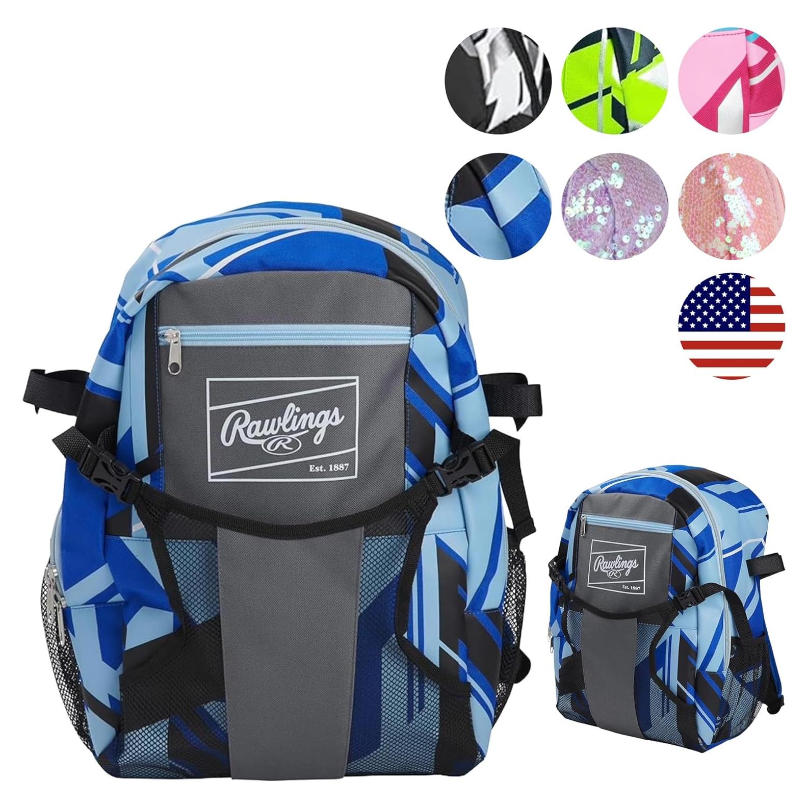Mochila de Equipamiento Rawlings REMIX T-Ball Juvenil 38.1x30.5cm