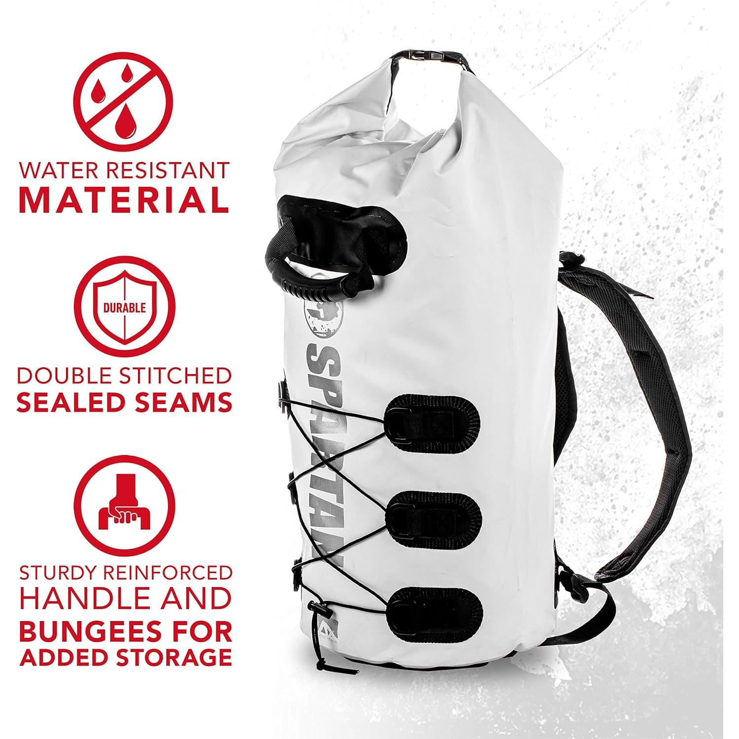Saco Drypack Spartan Franklin Sports 30L Juvenil Blanco