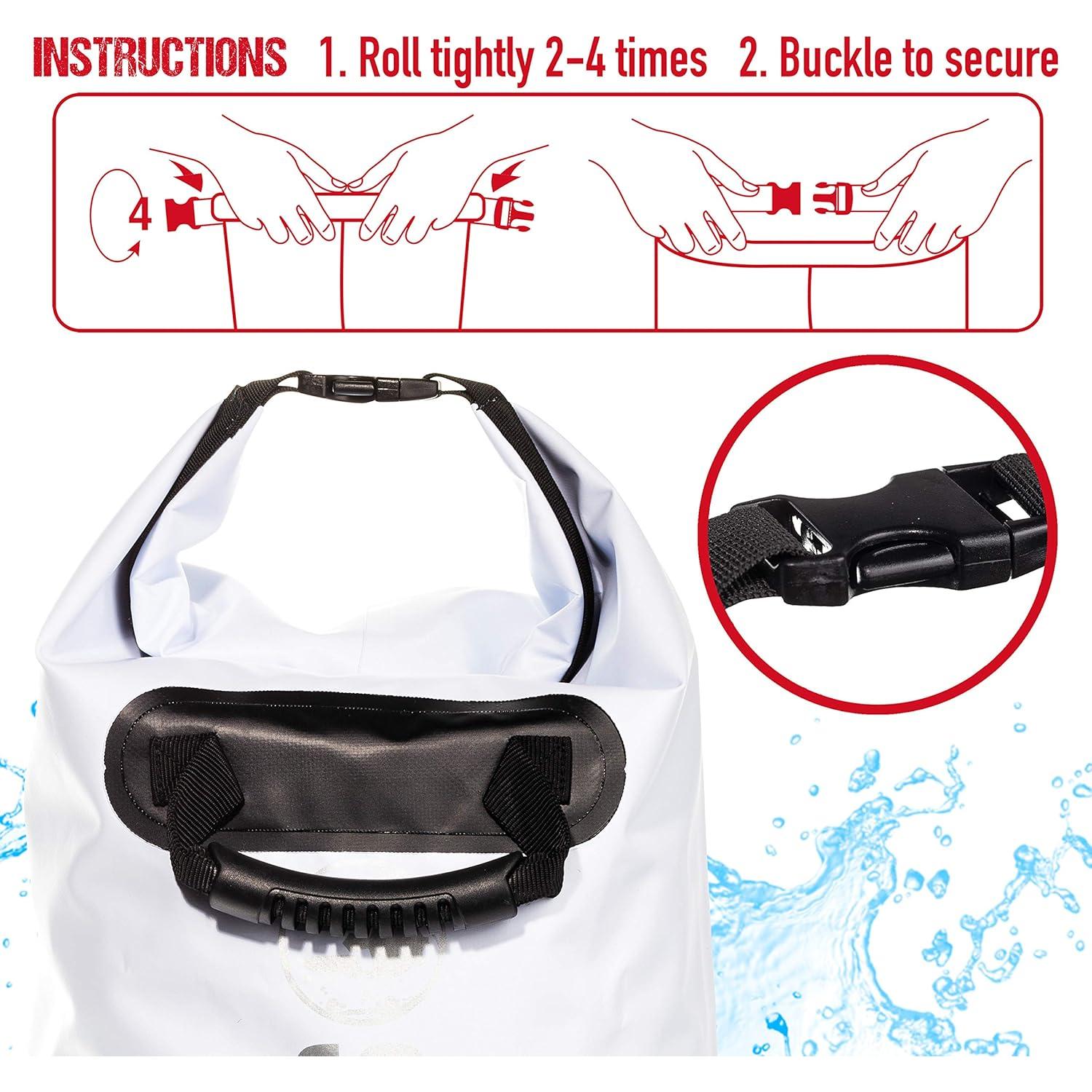 Saco Drypack Spartan Franklin Sports 30L Juvenil Blanco