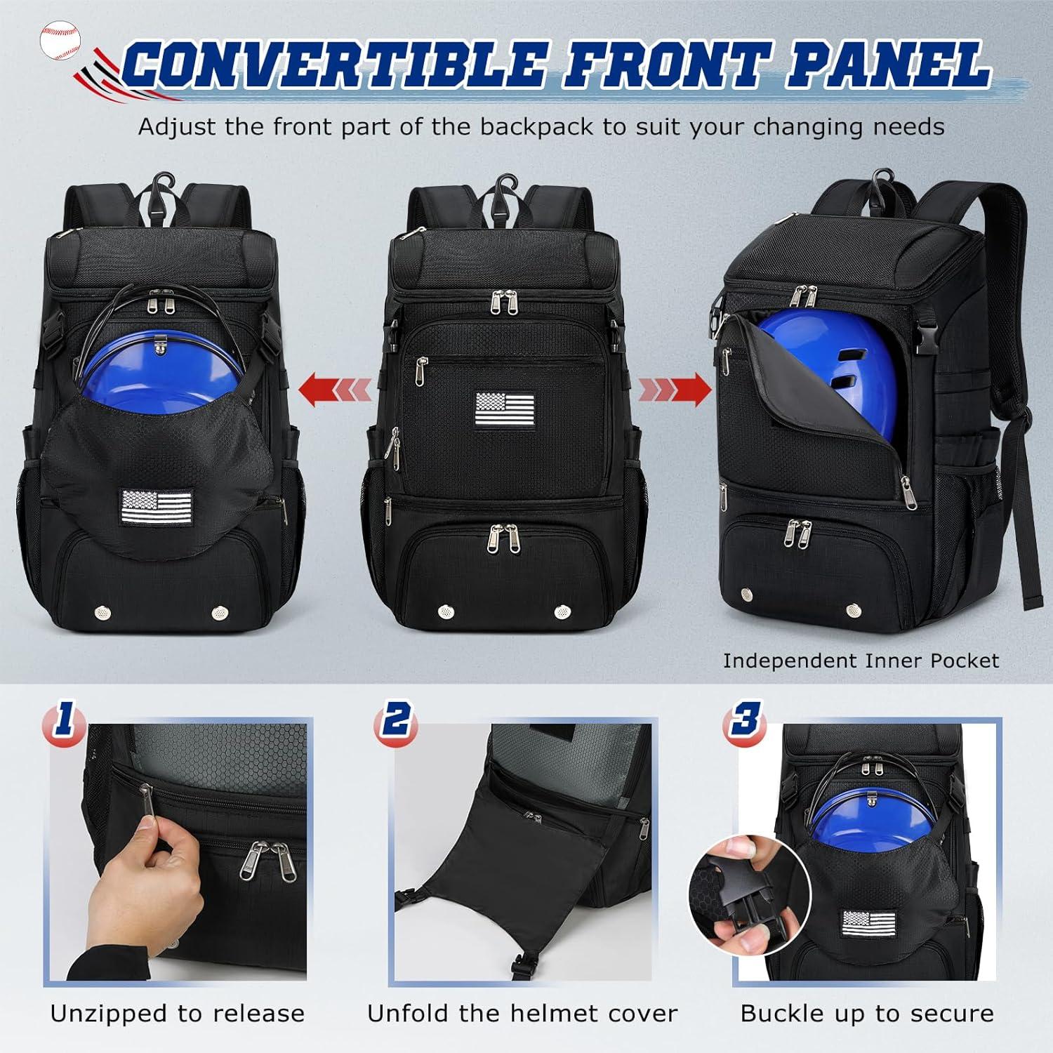 Mochila de béisbol RAINSMORE 9533 con compartimento para zapatos