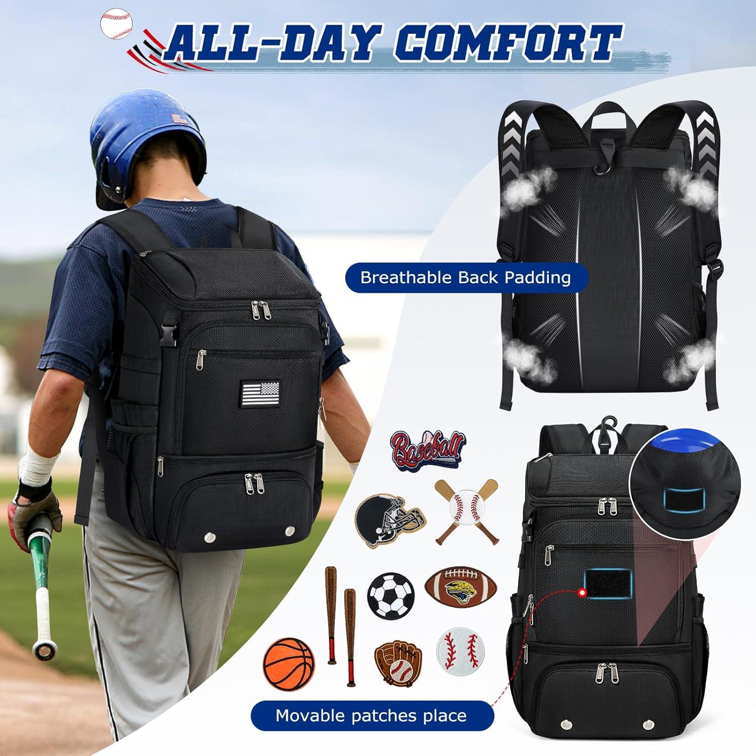 Mochila de béisbol RAINSMORE 9533 con compartimento para zapatos