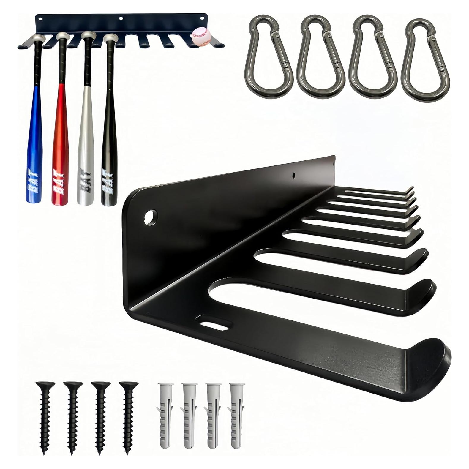 Soporte de Bate de Béisbol XYittkl Montado en Pared 16 Bates