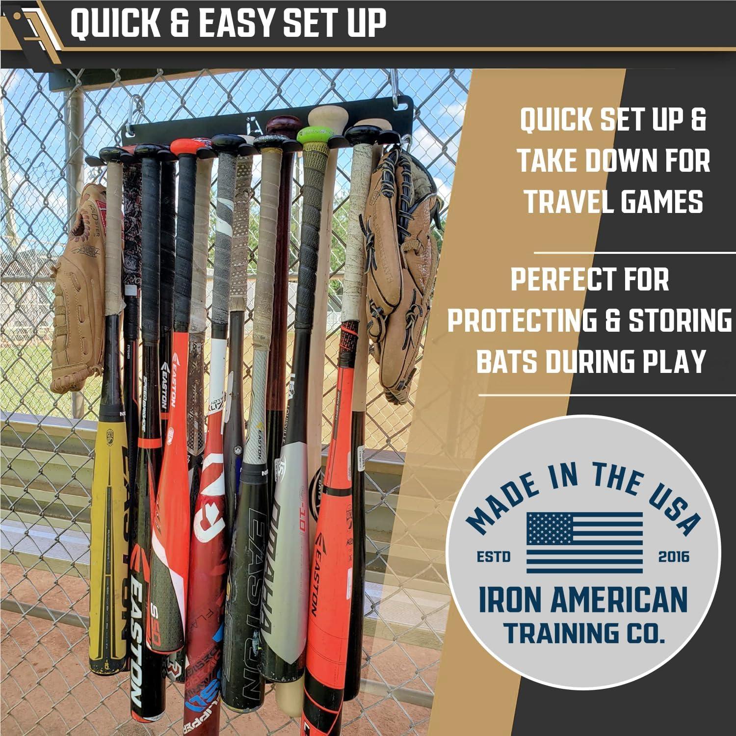 Estante para Bates IRON AMERICAN XL - Soporta 14 Bates de Acero