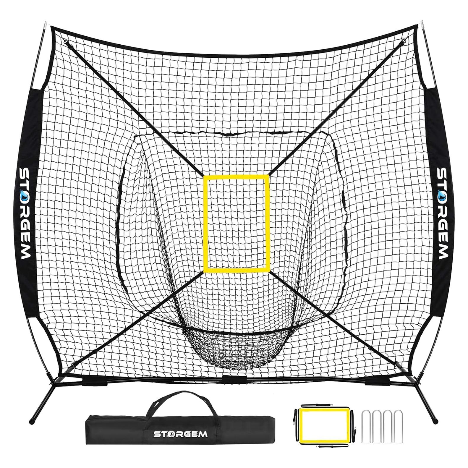 Red de Práctica de Béisbol Storgem 213x213cm con Tee