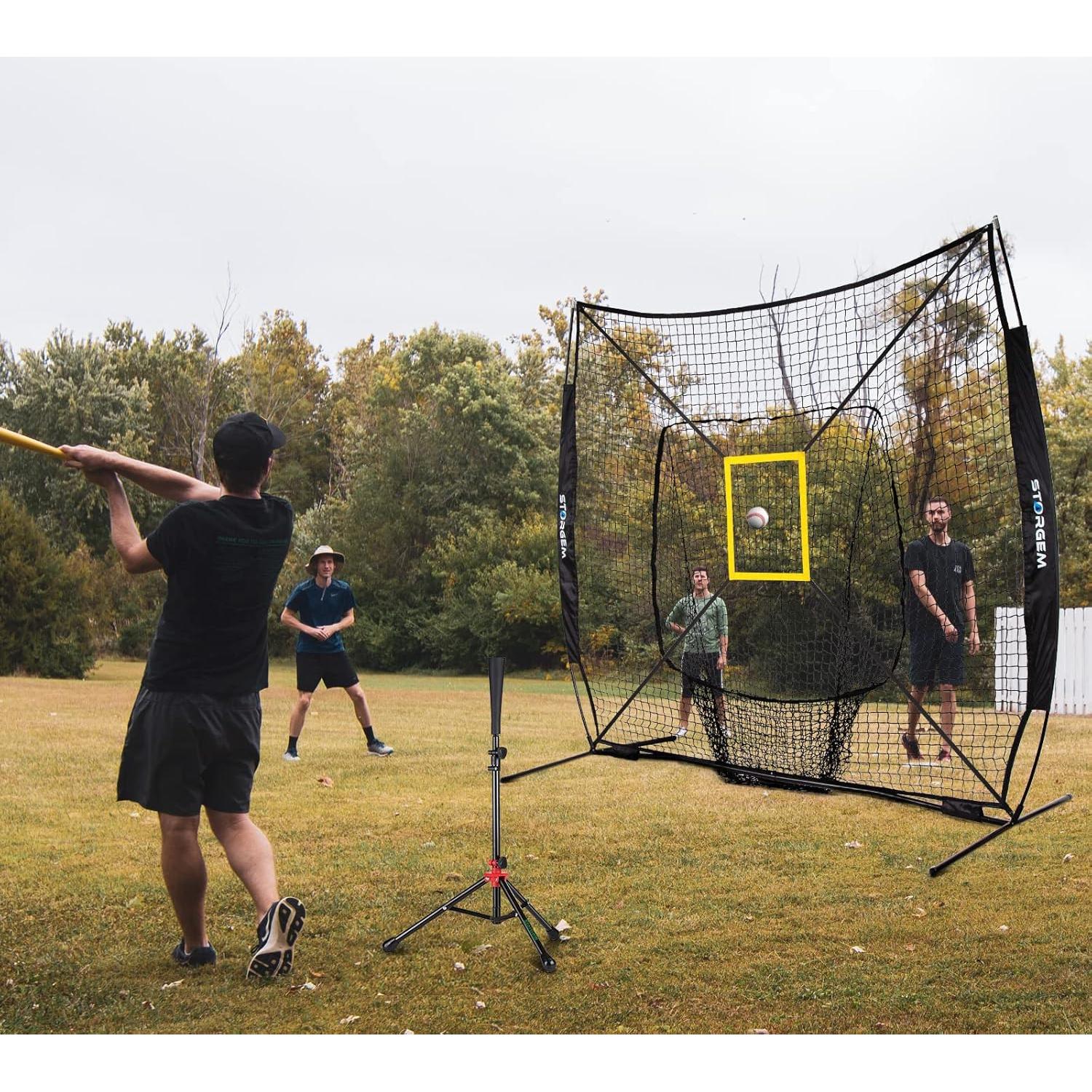 Red de Práctica de Béisbol Storgem 213x213cm con Tee