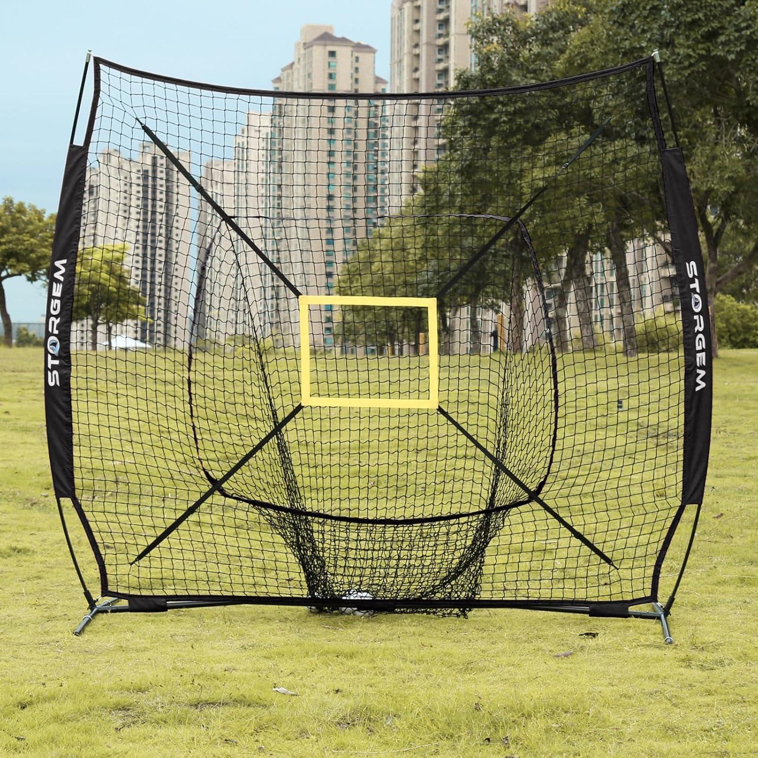 Red de Práctica de Béisbol Storgem 213x213cm con Tee